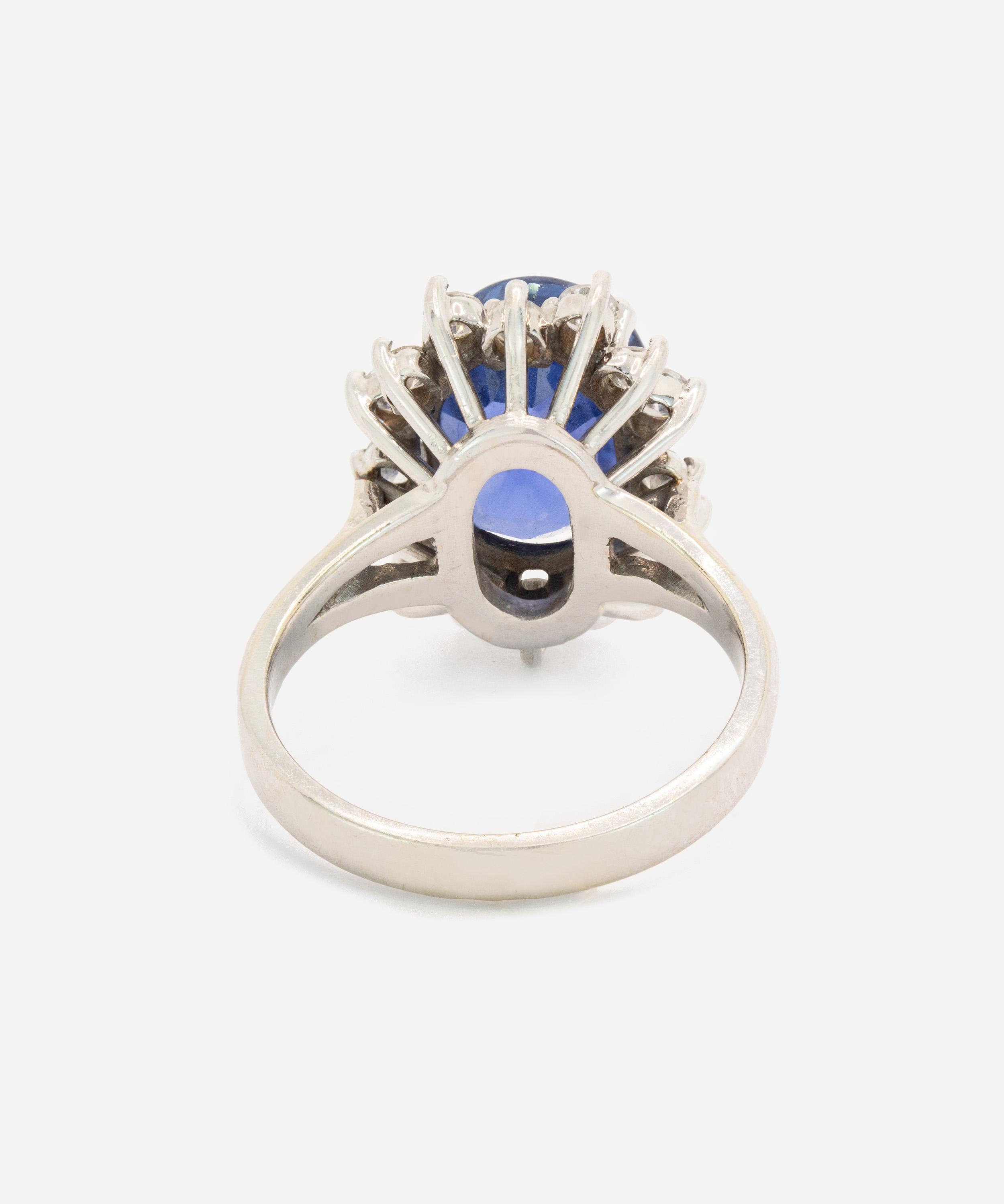 Kojis - 14ct White Gold Sapphire and Diamond Ring image number 2
