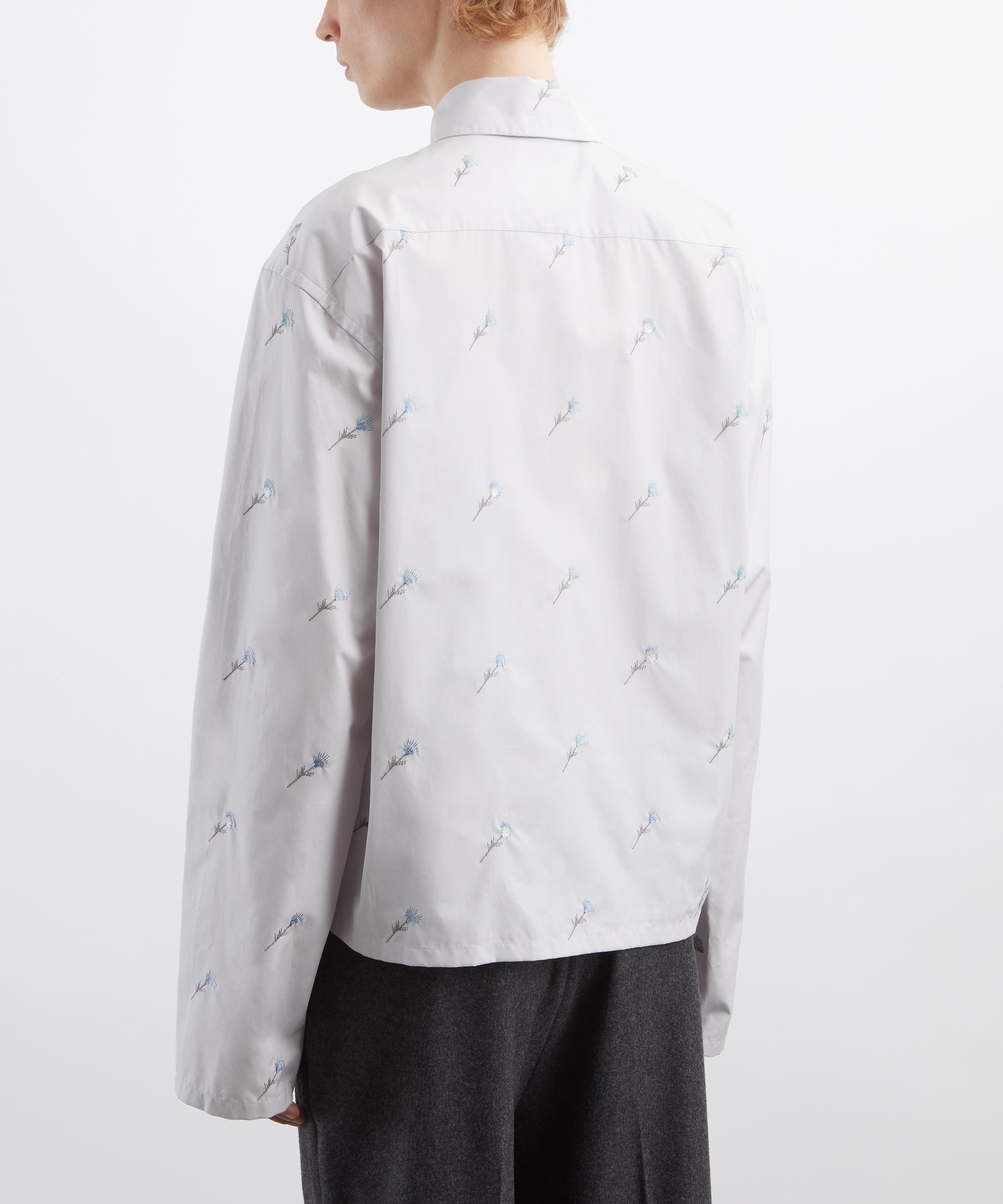 Rier - Floral Embroidered Button-Up Shirt image number 3