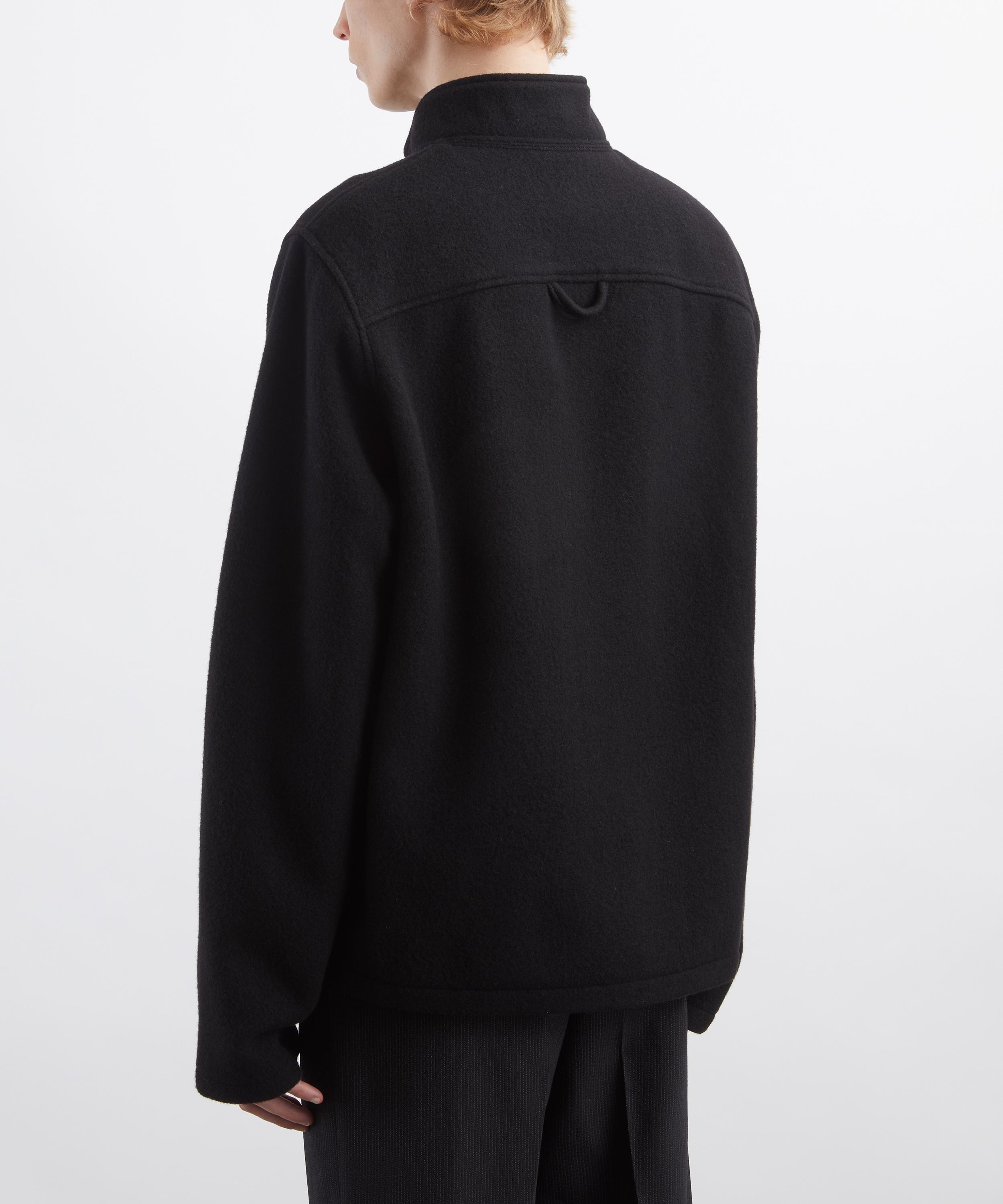 Rier - Black Zip-Up Fleece Jacket image number 3