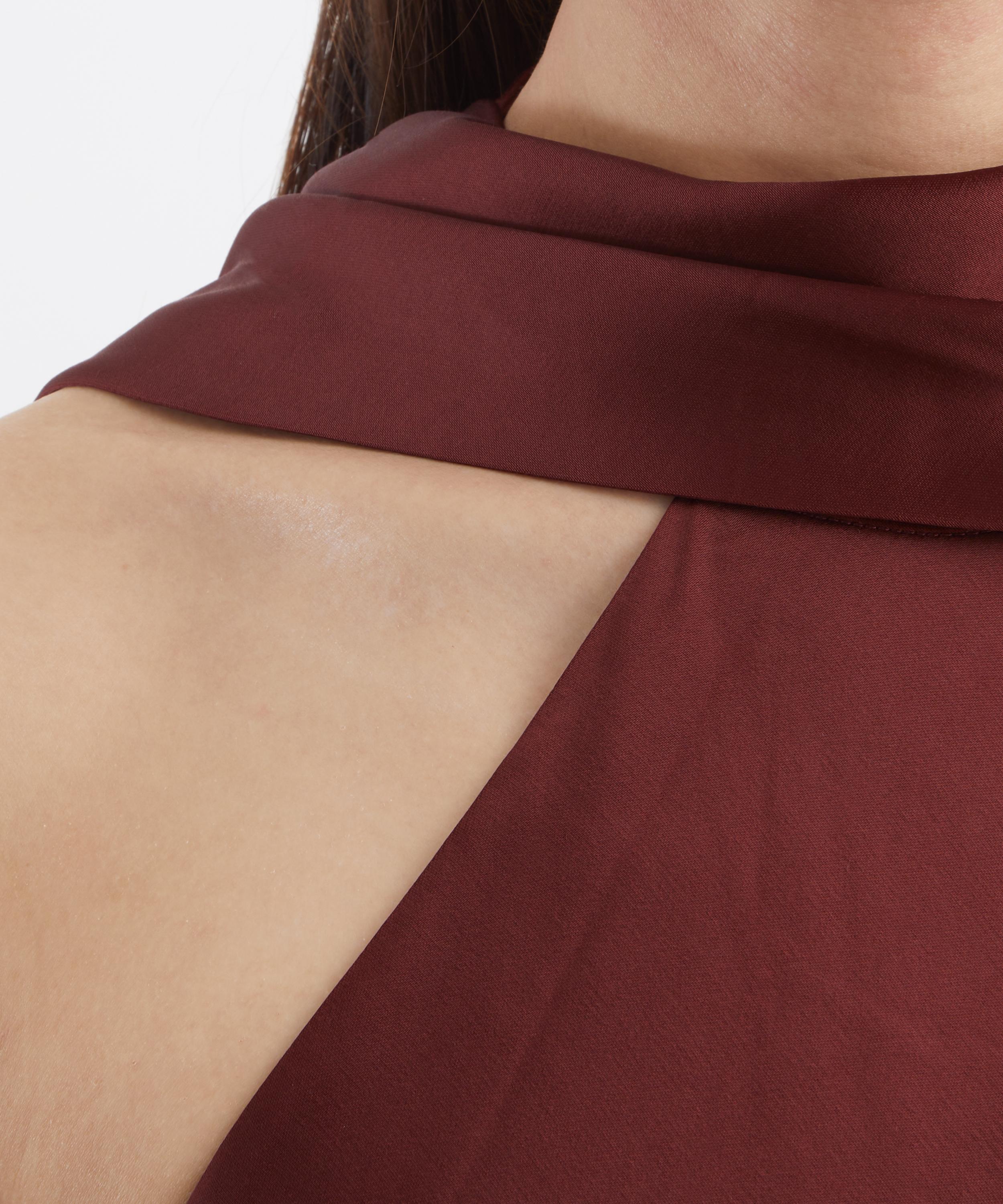 Significant Other - Lucile Bordeaux Halter Maxi Dress image number 4