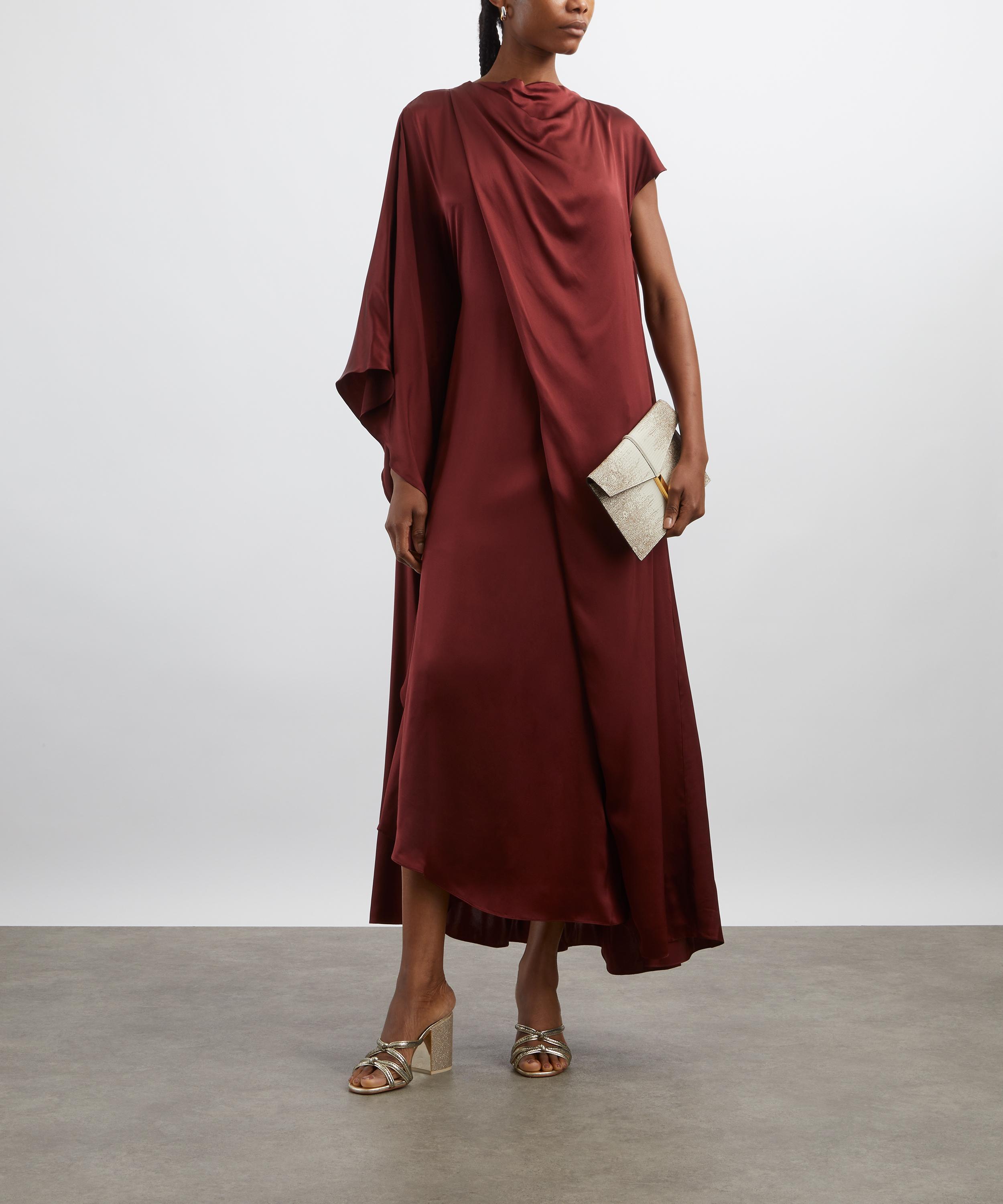 Roksanda - Hiba Chestnut Silk Dress image number 1
