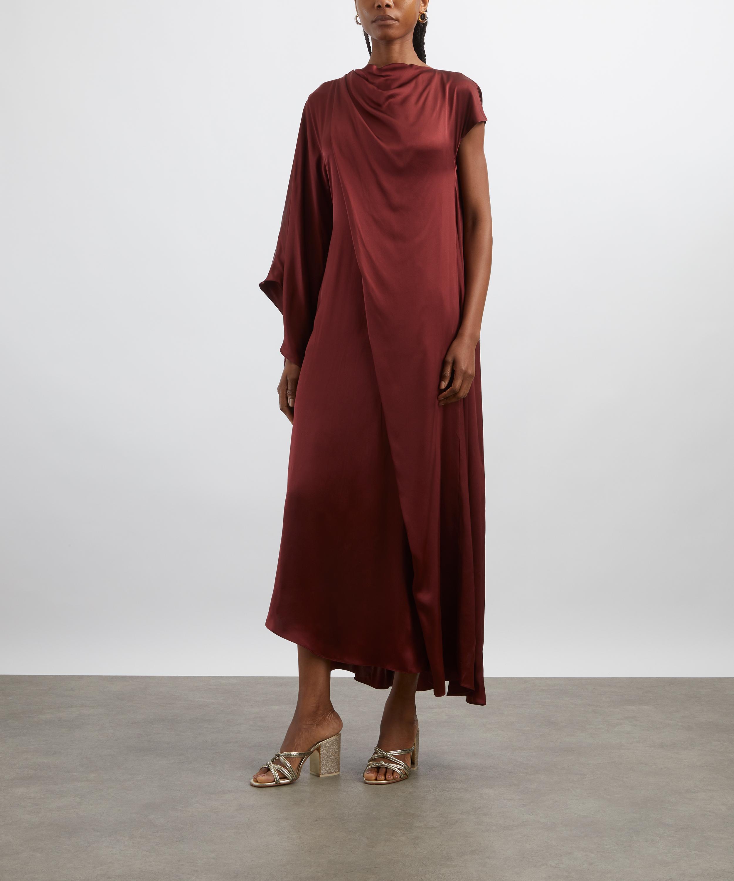 Roksanda - Hiba Chestnut Silk Dress image number 2