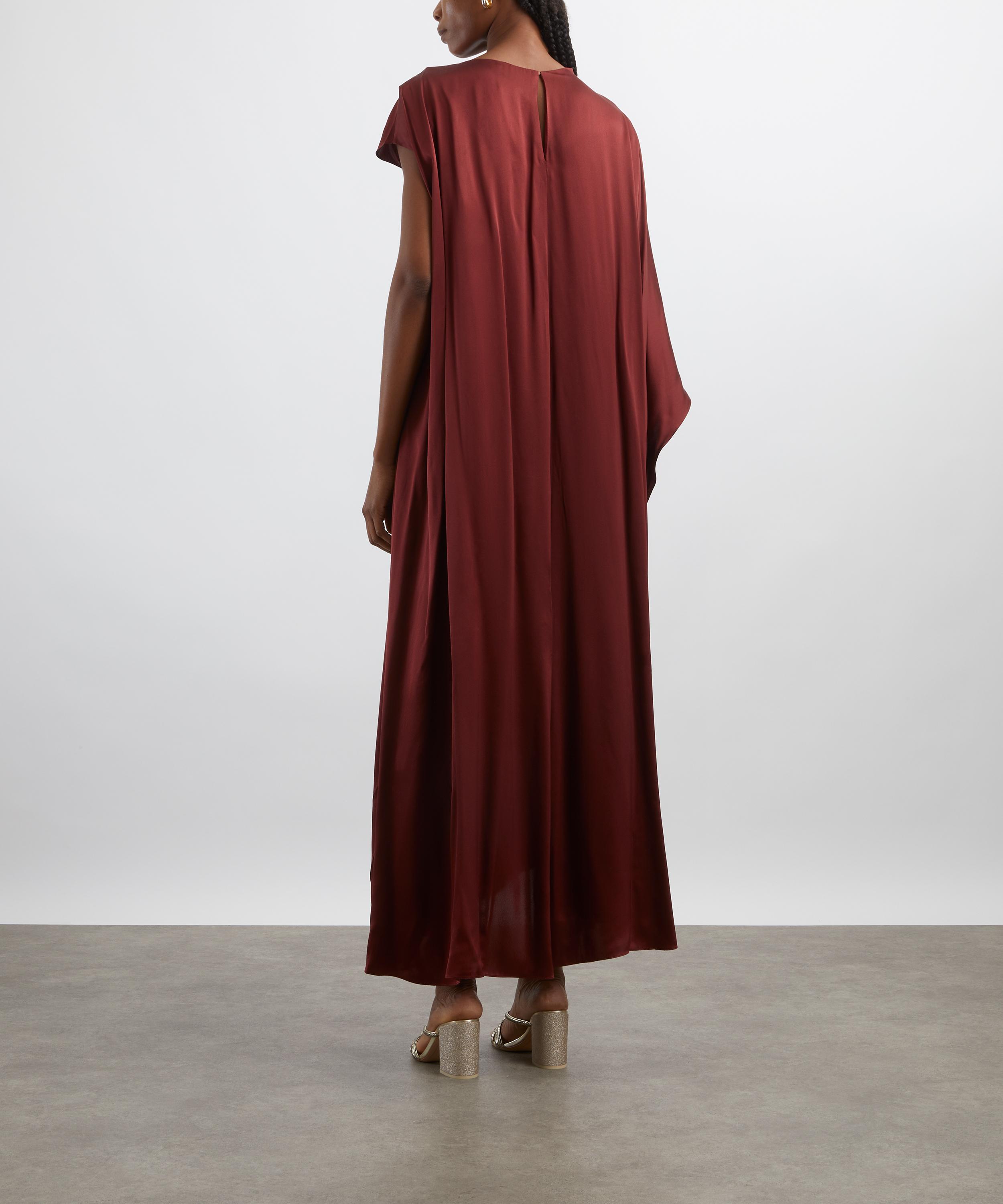 Roksanda - Hiba Chestnut Silk Dress image number 3