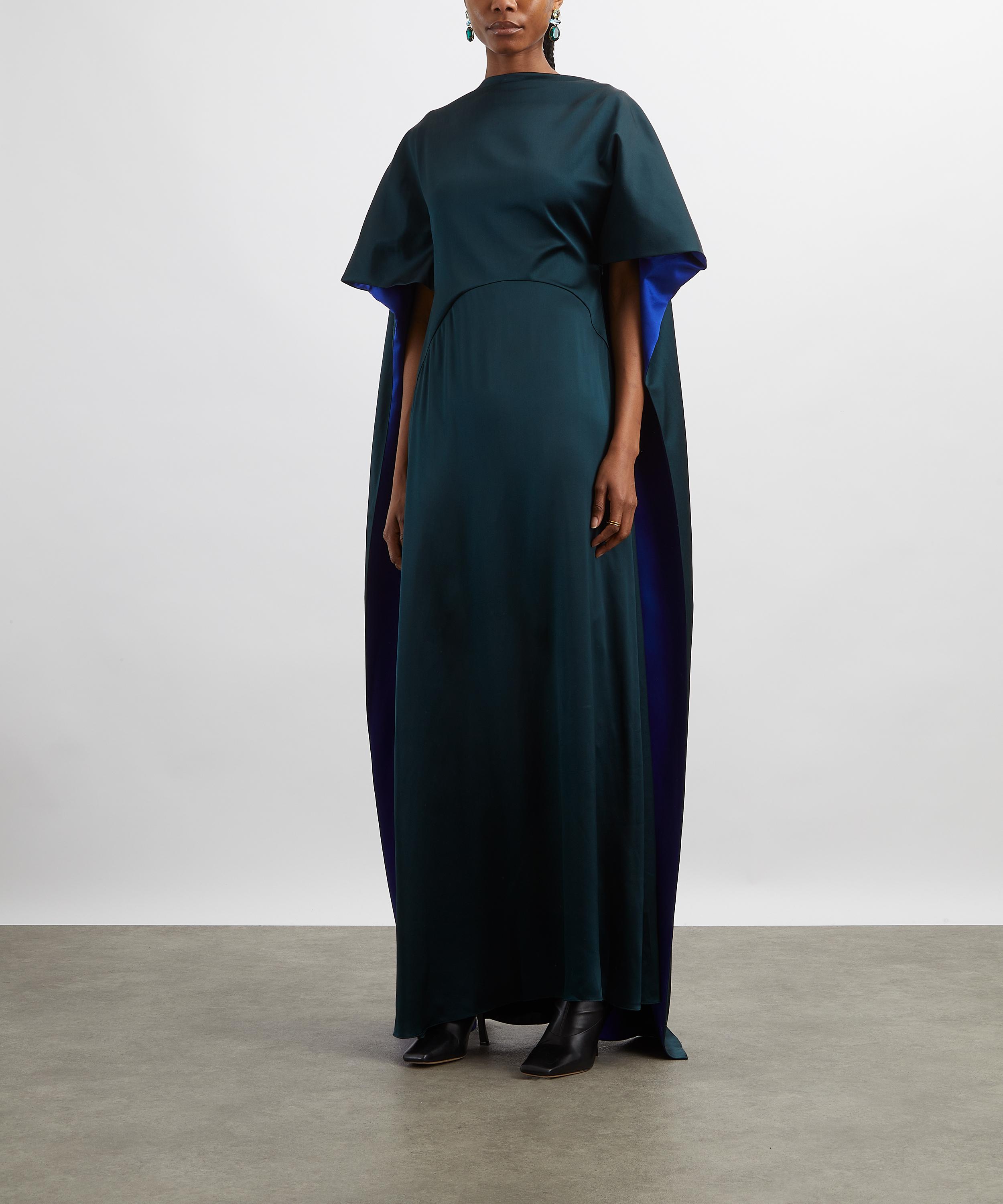 Roksanda - Seif Cape Silk Maxi dress image number 2