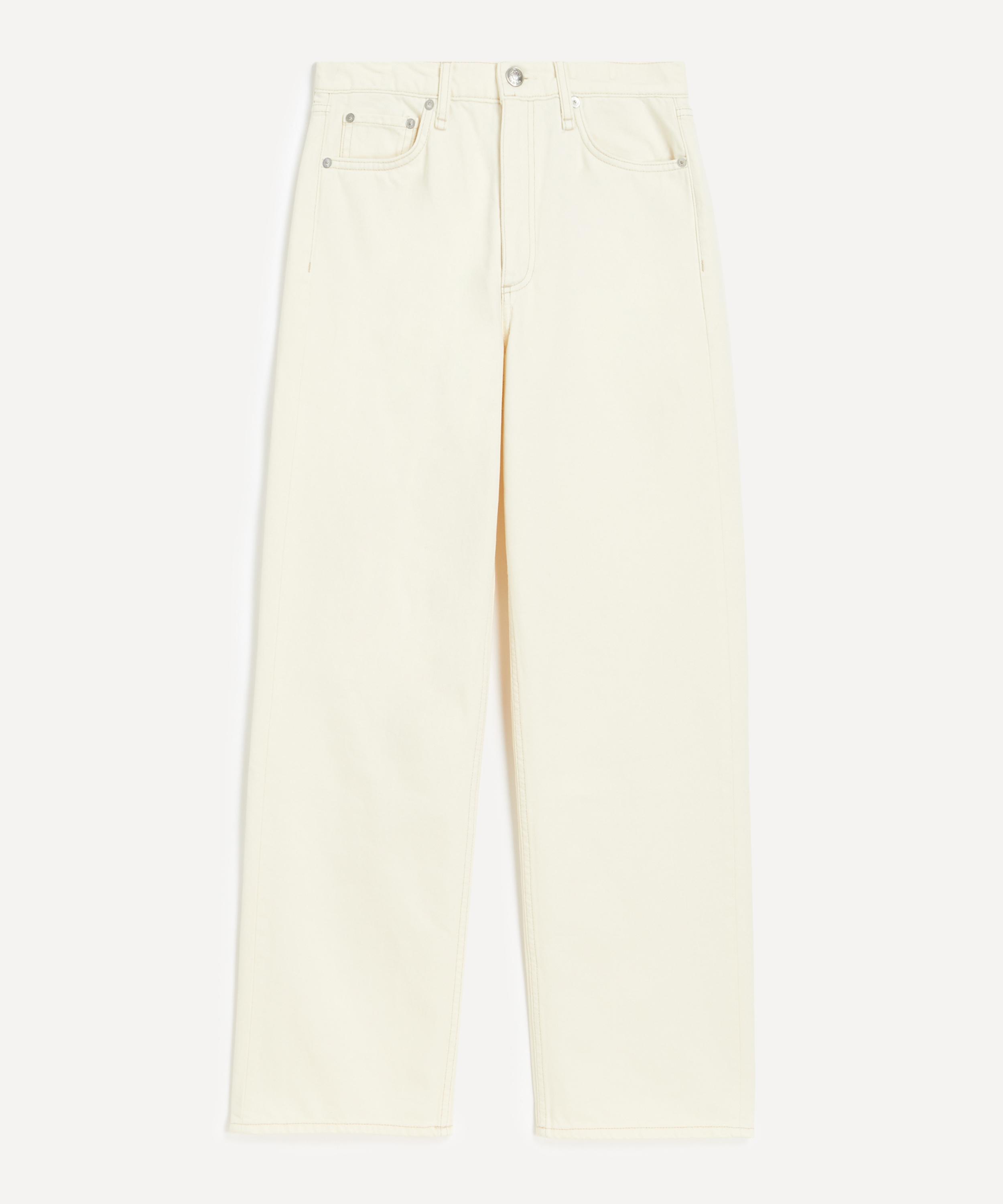 Rag & Bone - Shea Relaxed Straight Jeans in Ecru image number 0