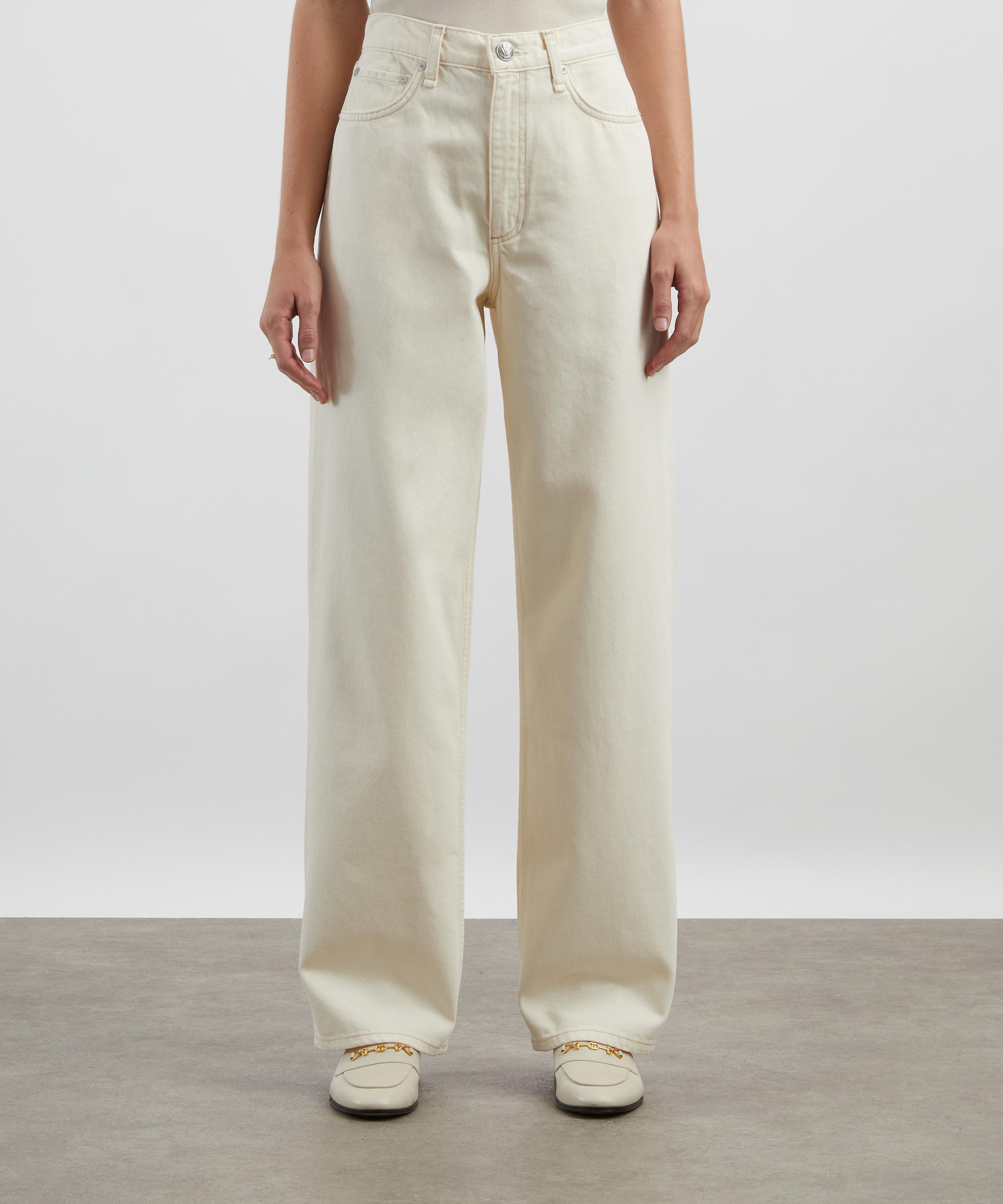 Rag & Bone - Shea Relaxed Straight Jeans in Ecru image number 2