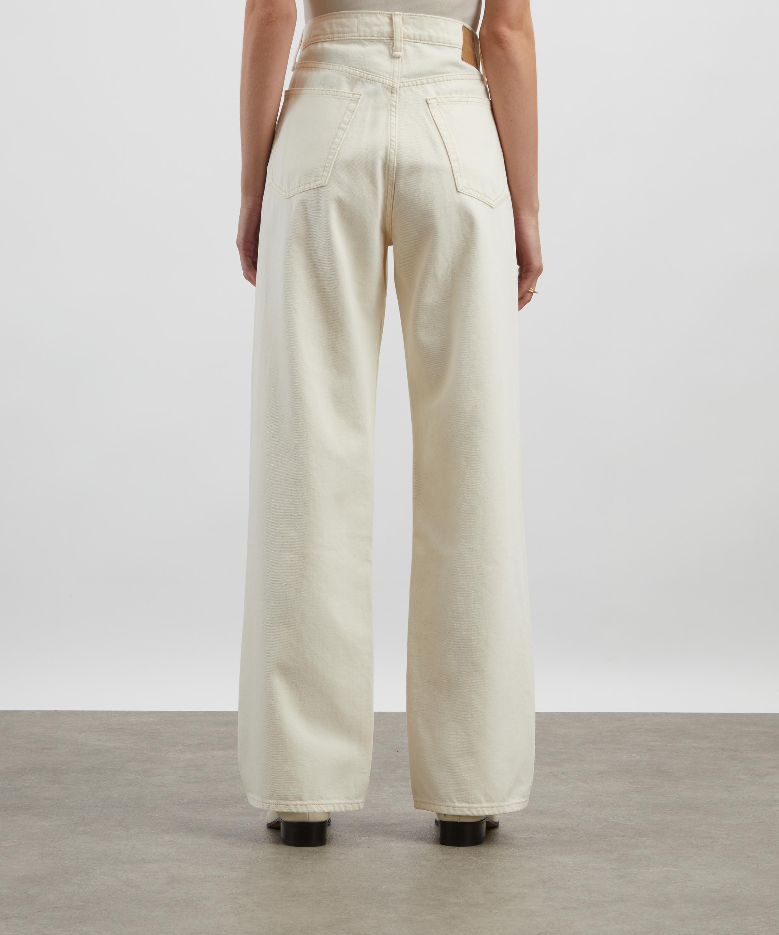 Rag & Bone - Shea Relaxed Straight Jeans in Ecru image number 3