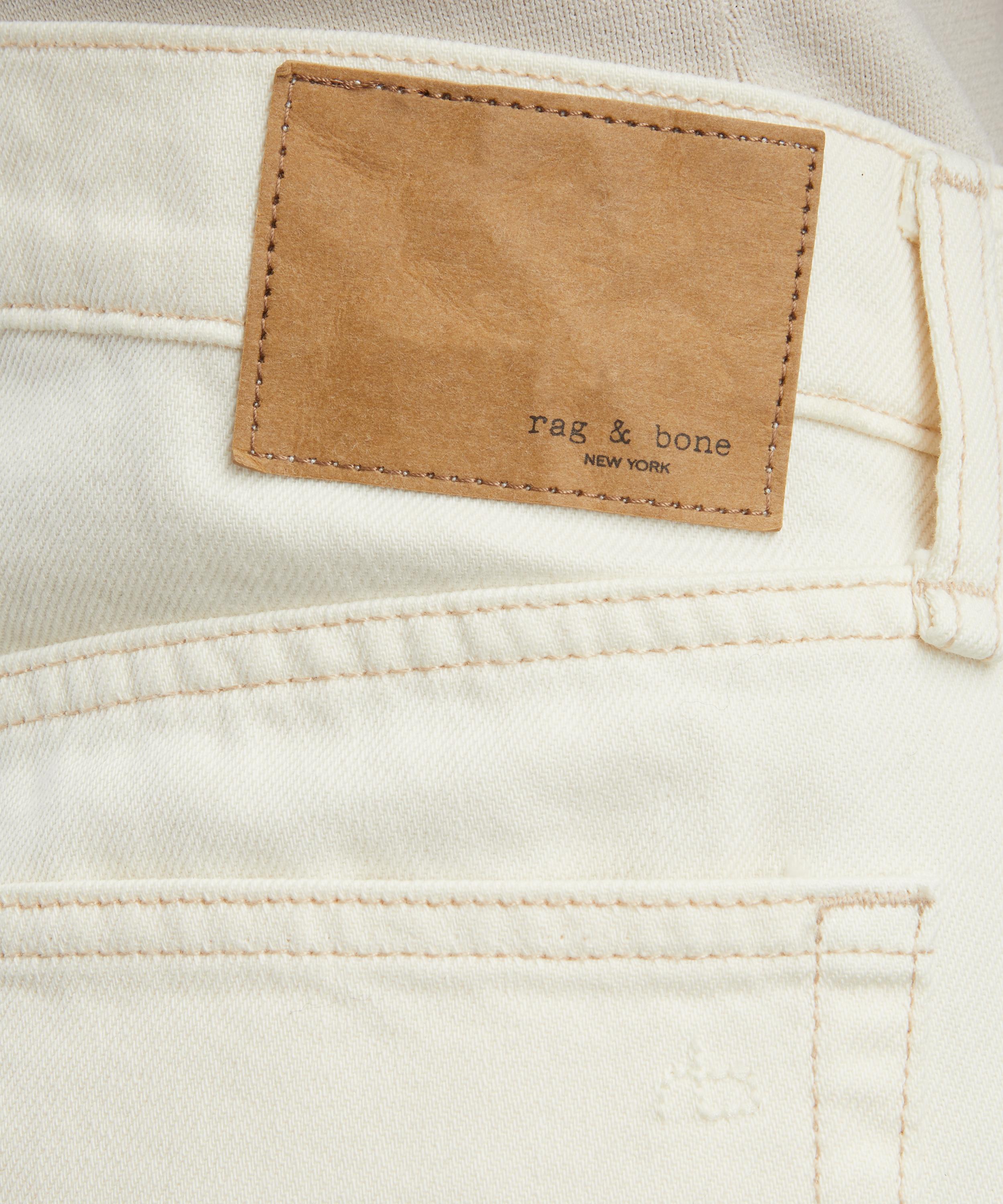 Rag & Bone - Shea Relaxed Straight Jeans in Ecru image number 4