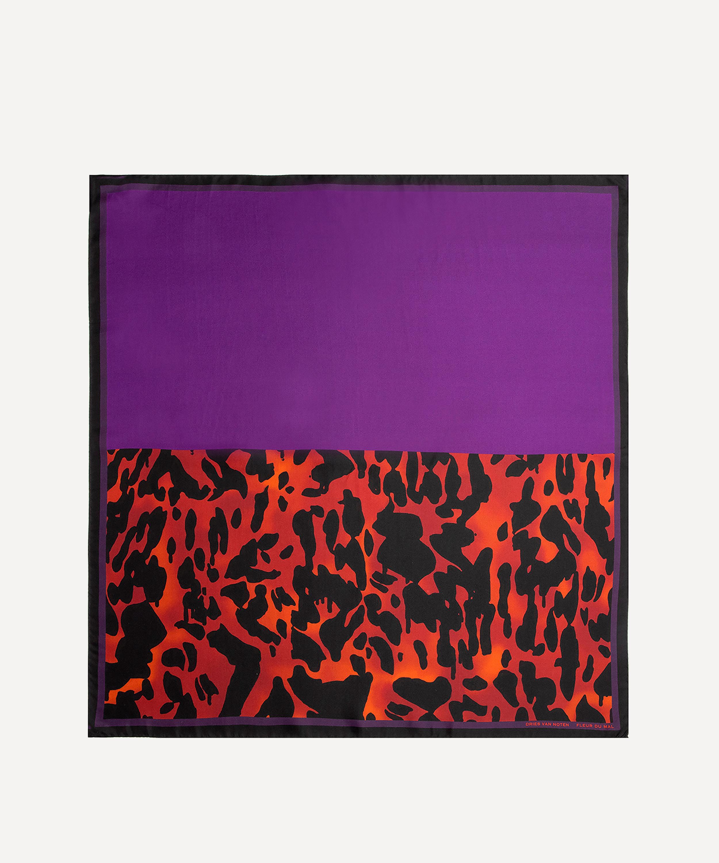 Dries Van Noten - Foulard Rock The Myrrh Silk Scarf