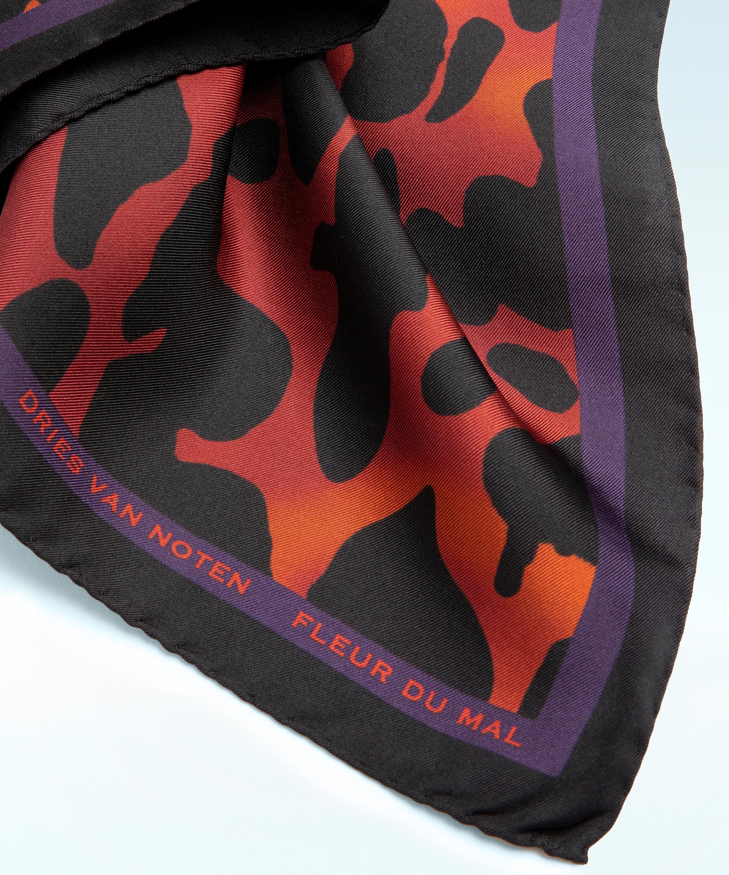 Dries Van Noten - Foulard Rock The Myrrh Silk Scarf image number 1