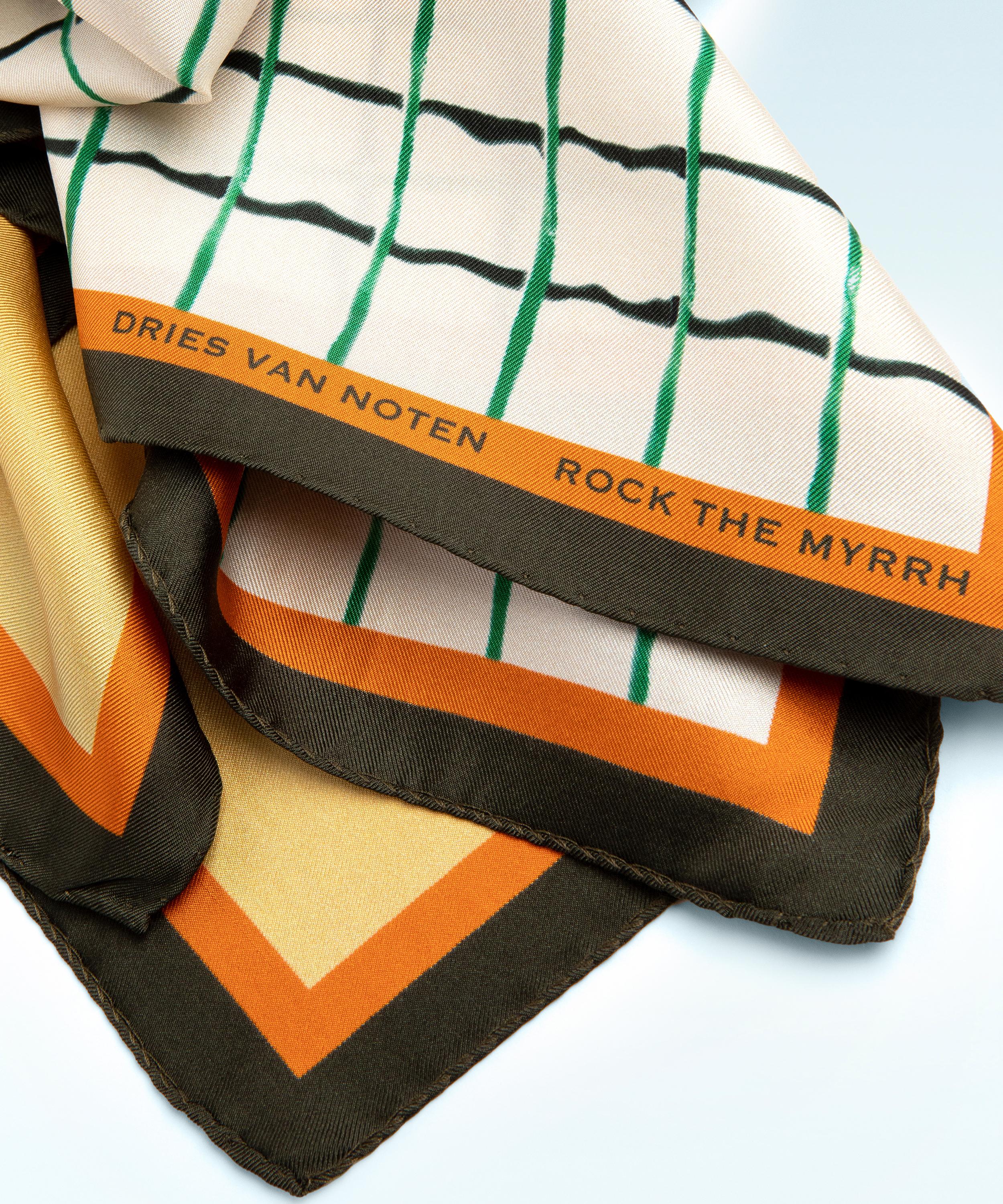 Dries Van Noten - Foulard Fleur du Mal Silk Scarf image number 1