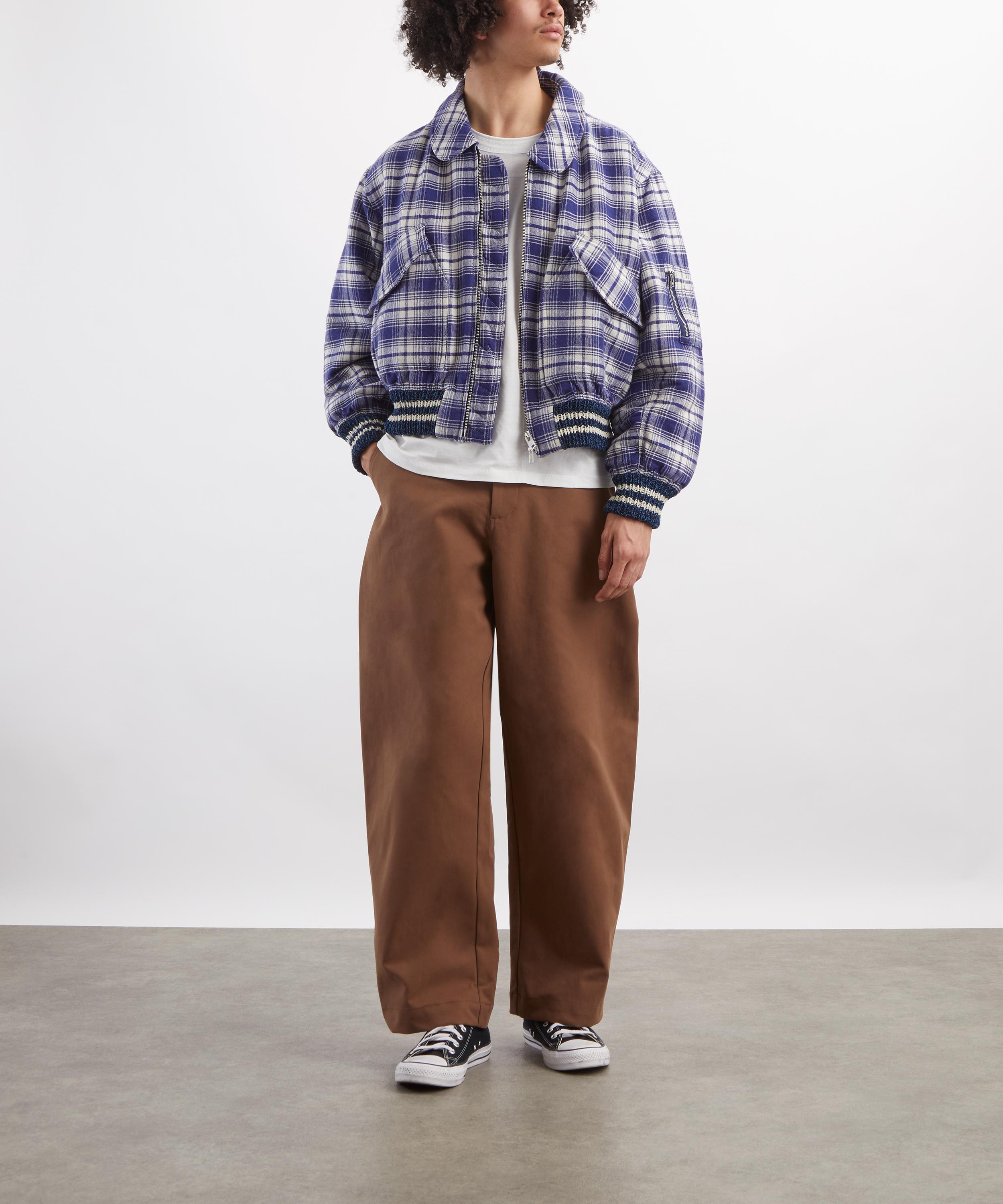STORY mfg. - Grain Picnic Check Heirloom Bomber Jacket image number 1
