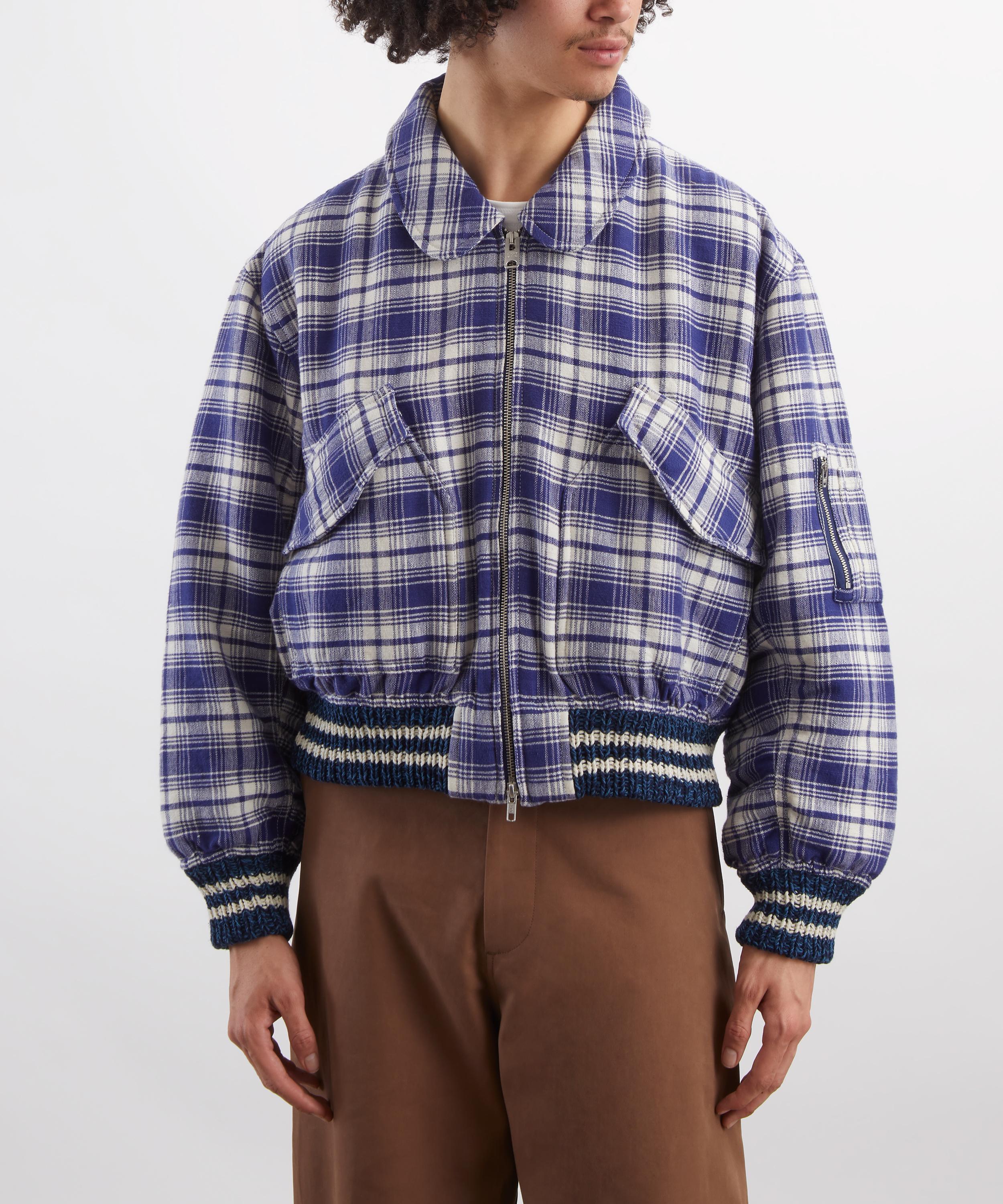 STORY mfg. - Grain Picnic Check Heirloom Bomber Jacket image number 2