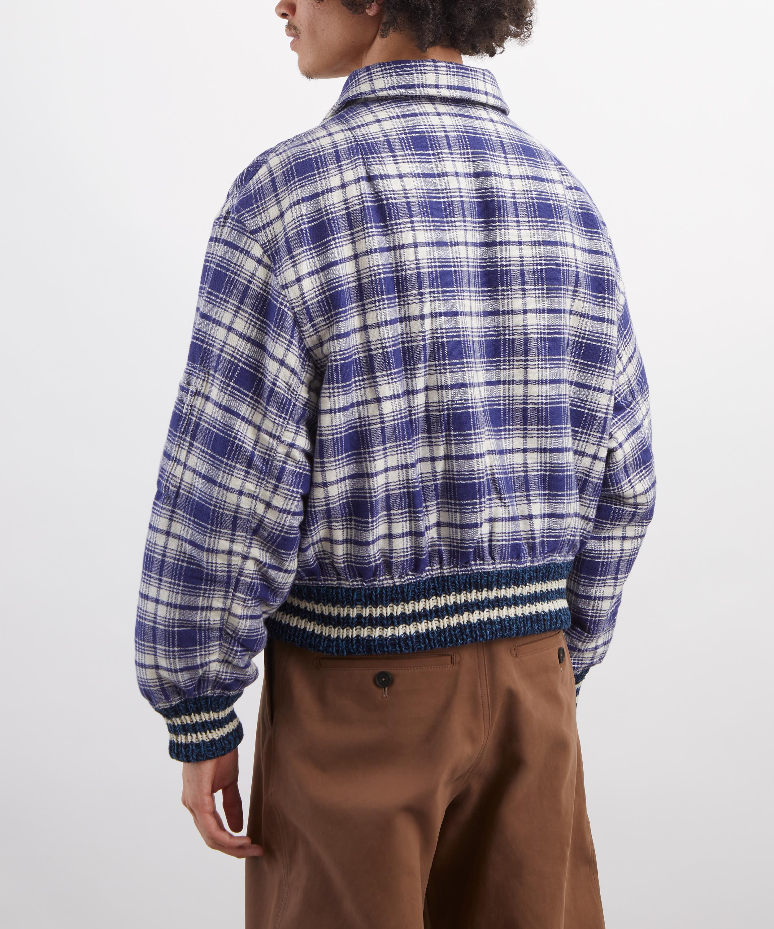 STORY mfg. - Grain Picnic Check Heirloom Bomber Jacket image number 3