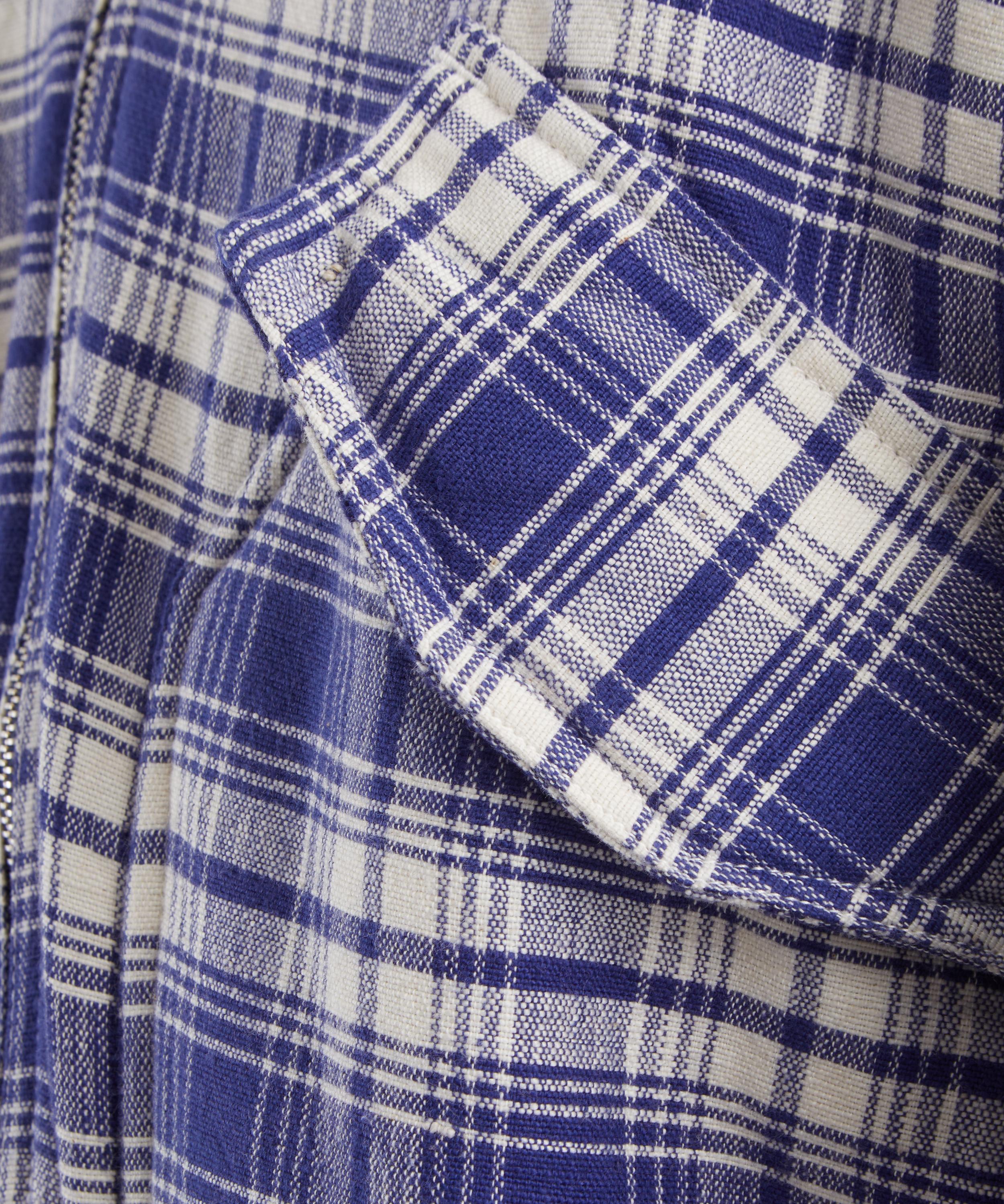 STORY mfg. - Grain Picnic Check Heirloom Bomber Jacket image number 4