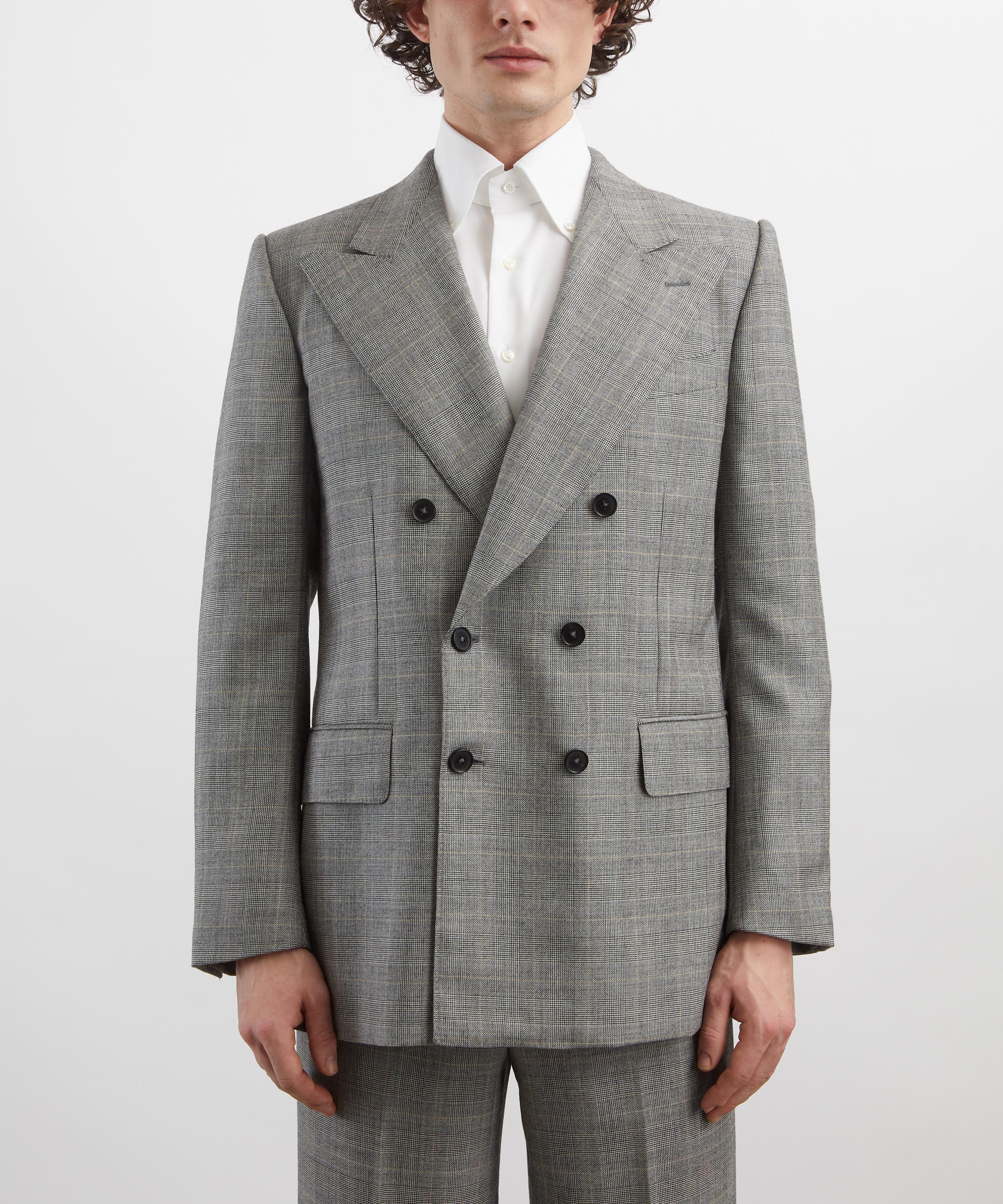 Husbands - Prince of Wales Check Single-Breasted Blazer image number 2