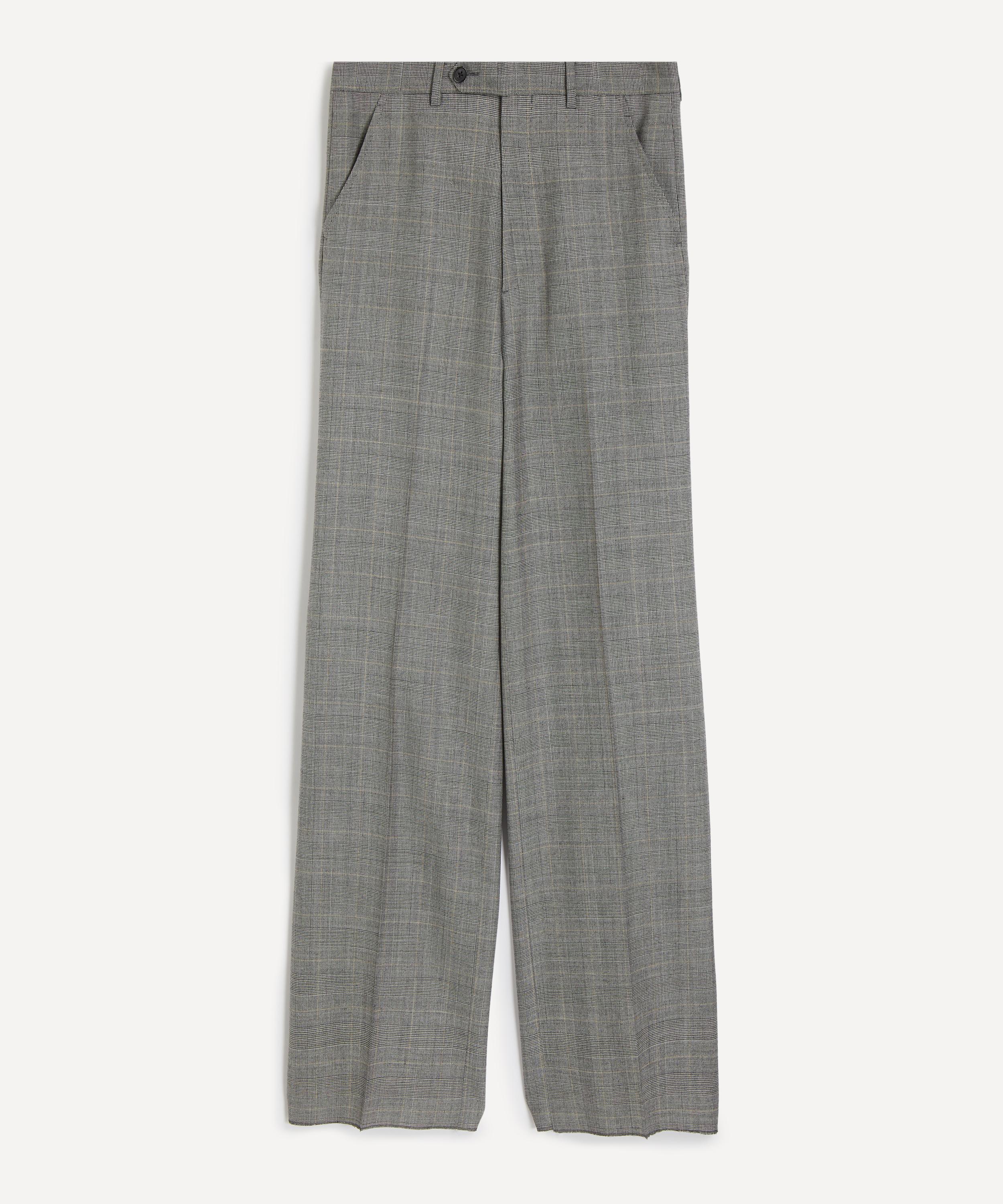 Husbands - Prince of Wales Check Wide Trousers