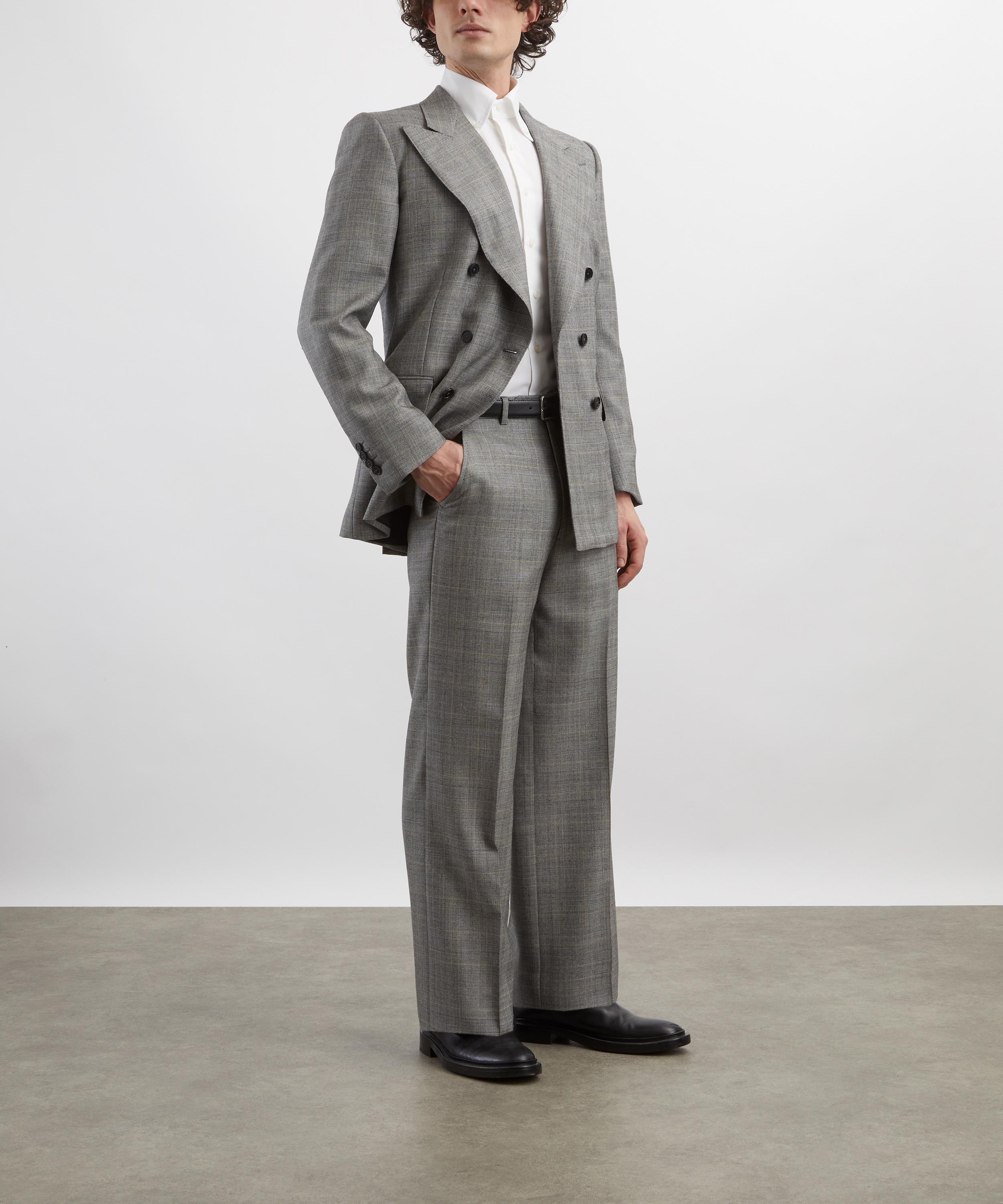 Husbands - Prince of Wales Check Wide Trousers image number 1
