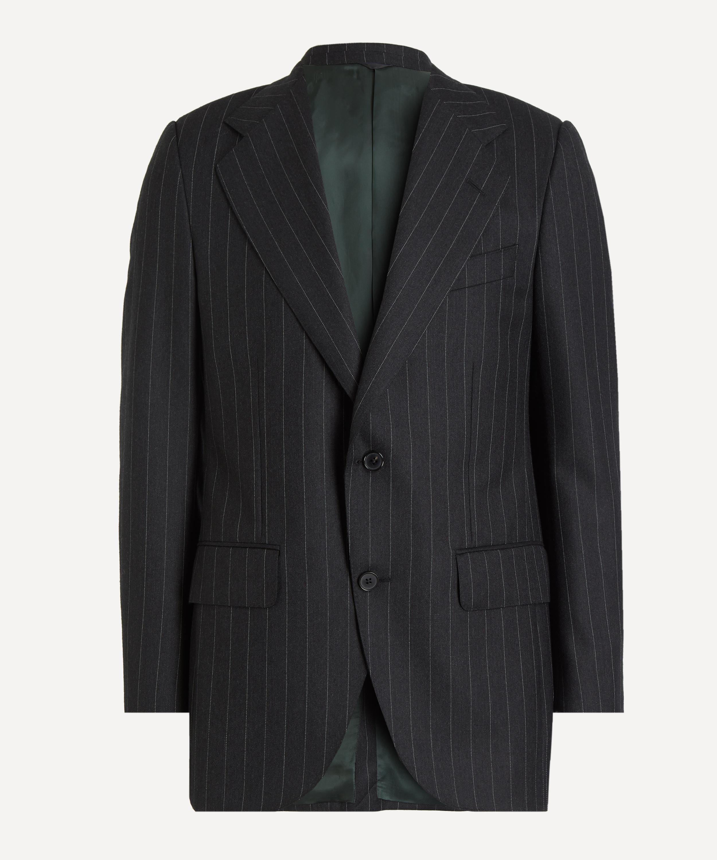Husbands - Pinstripe Wool Single-Breasted Blazer
