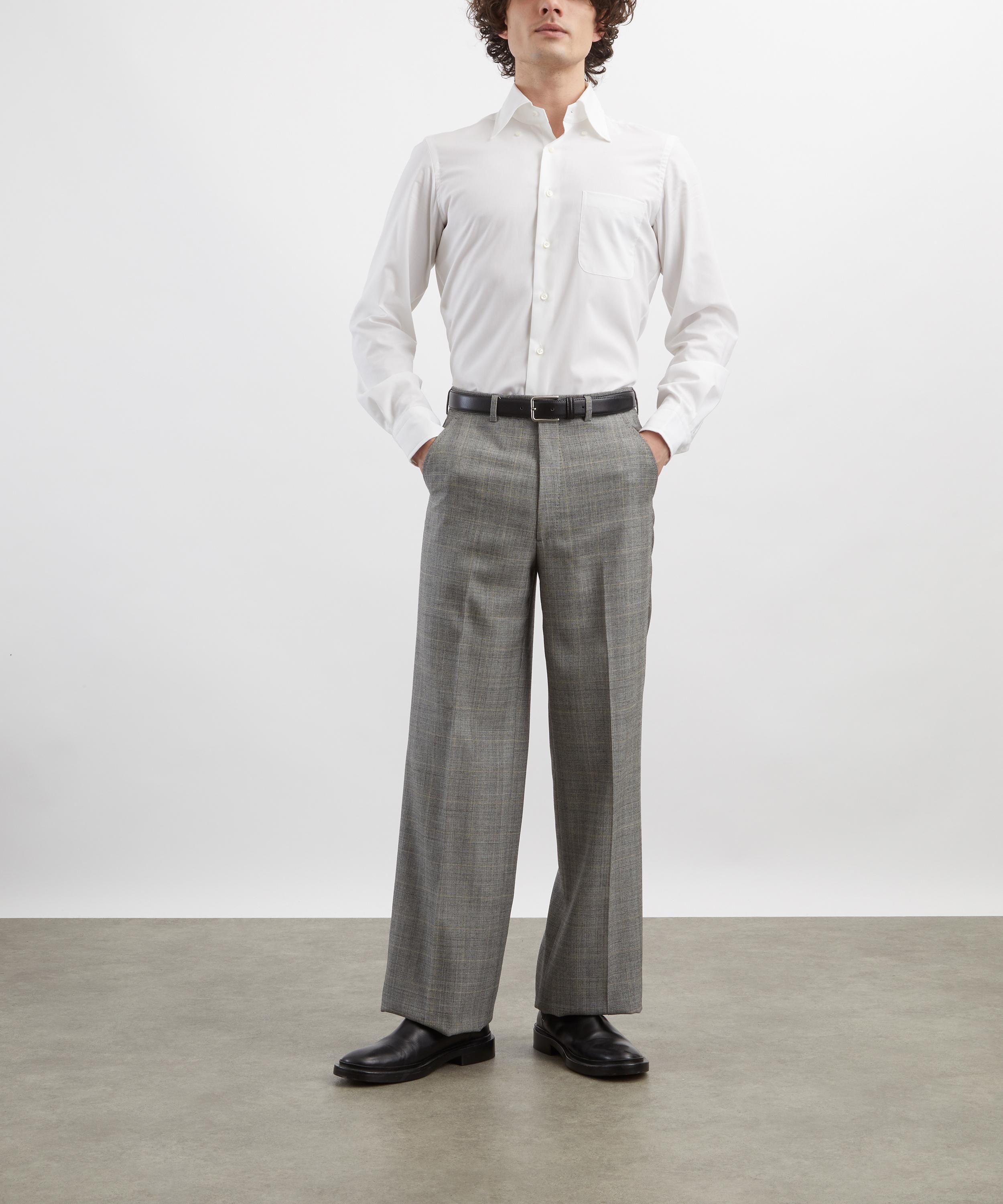 Husbands - White Wide Button-Down Collar Shirt image number 1