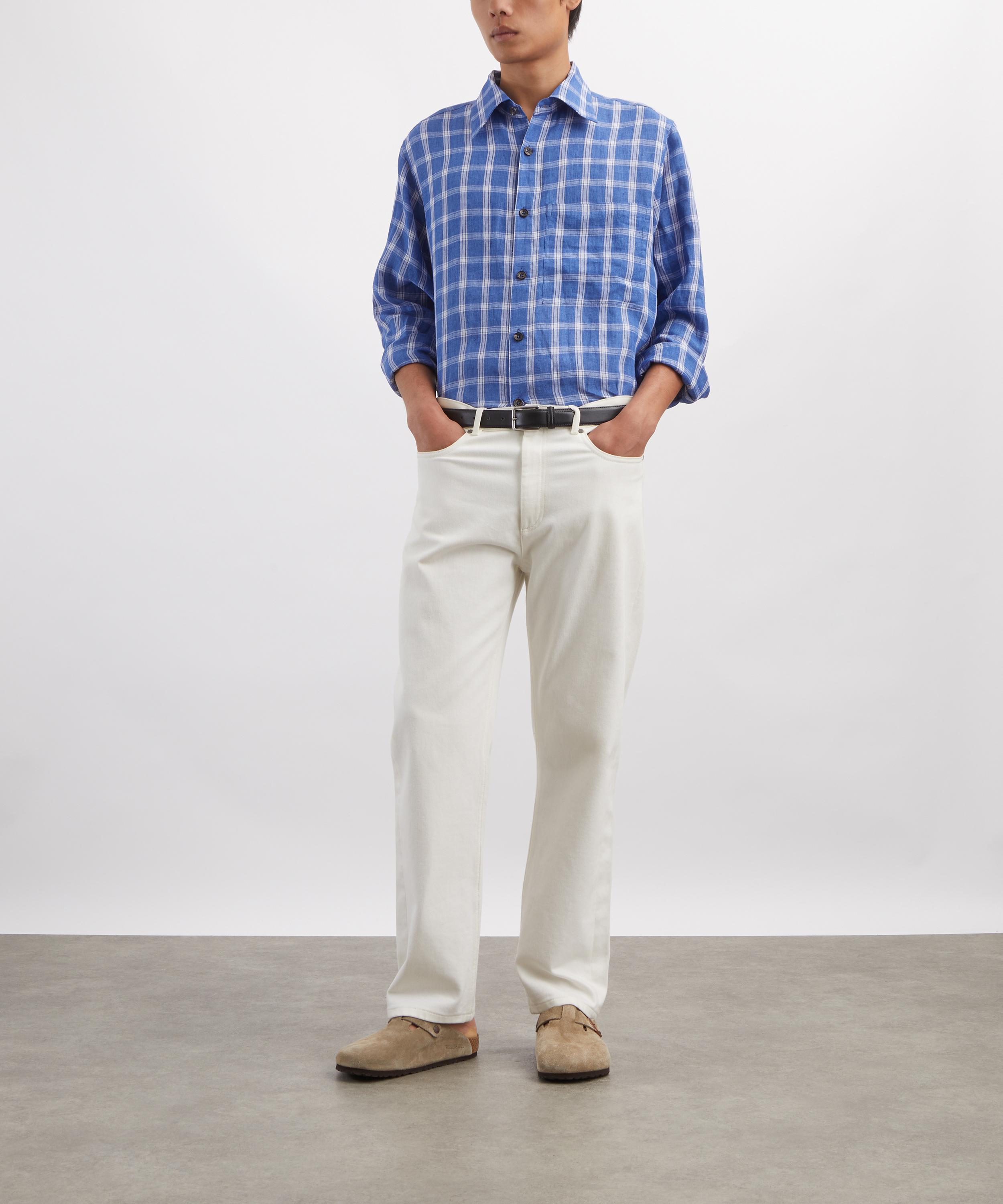 Kartik Research - Pataudi Linen Block Print Shirt image number 1