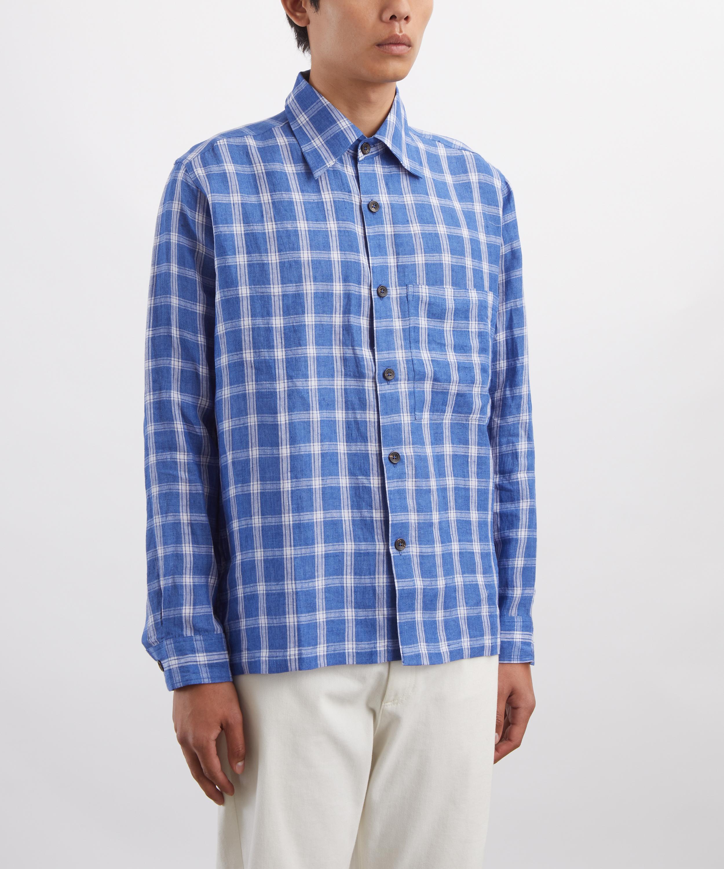 Kartik Research - Pataudi Linen Block Print Shirt image number 2