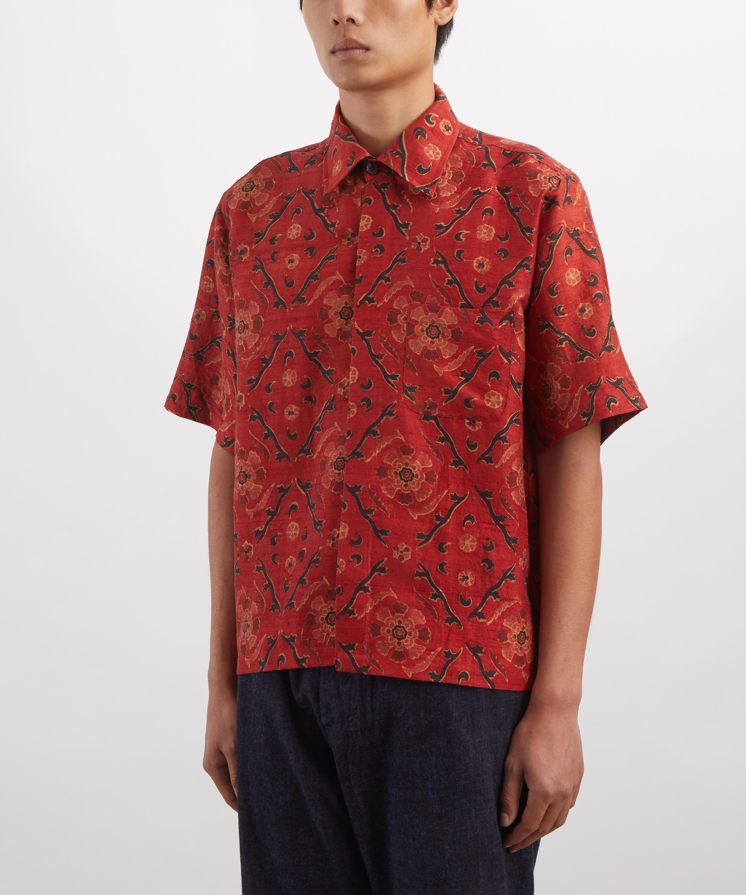 Kartik Research Silk Block Print Shirt | Liberty