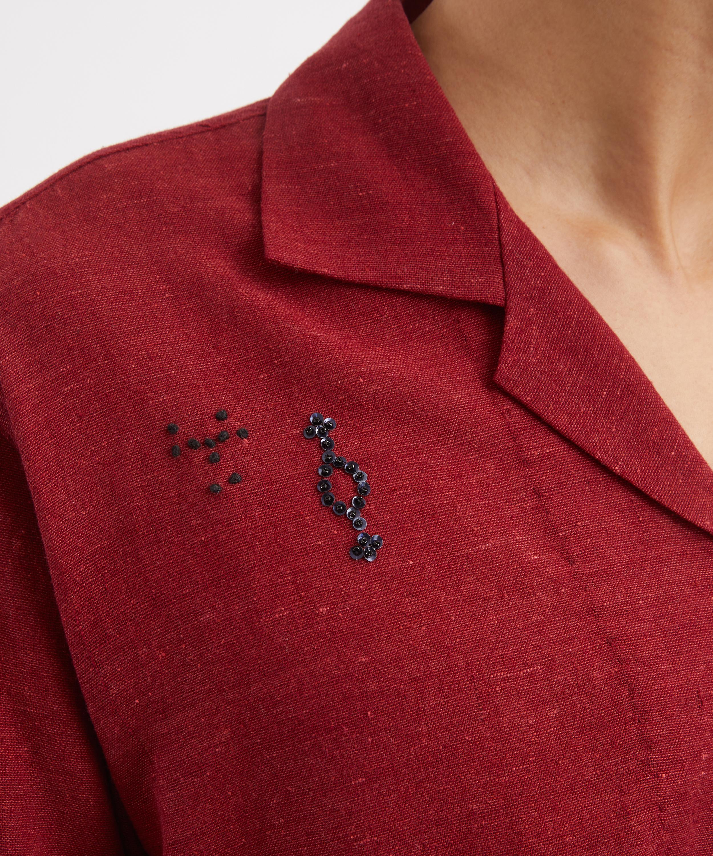 Kartik Research - Box Embroidered Shirt image number 4