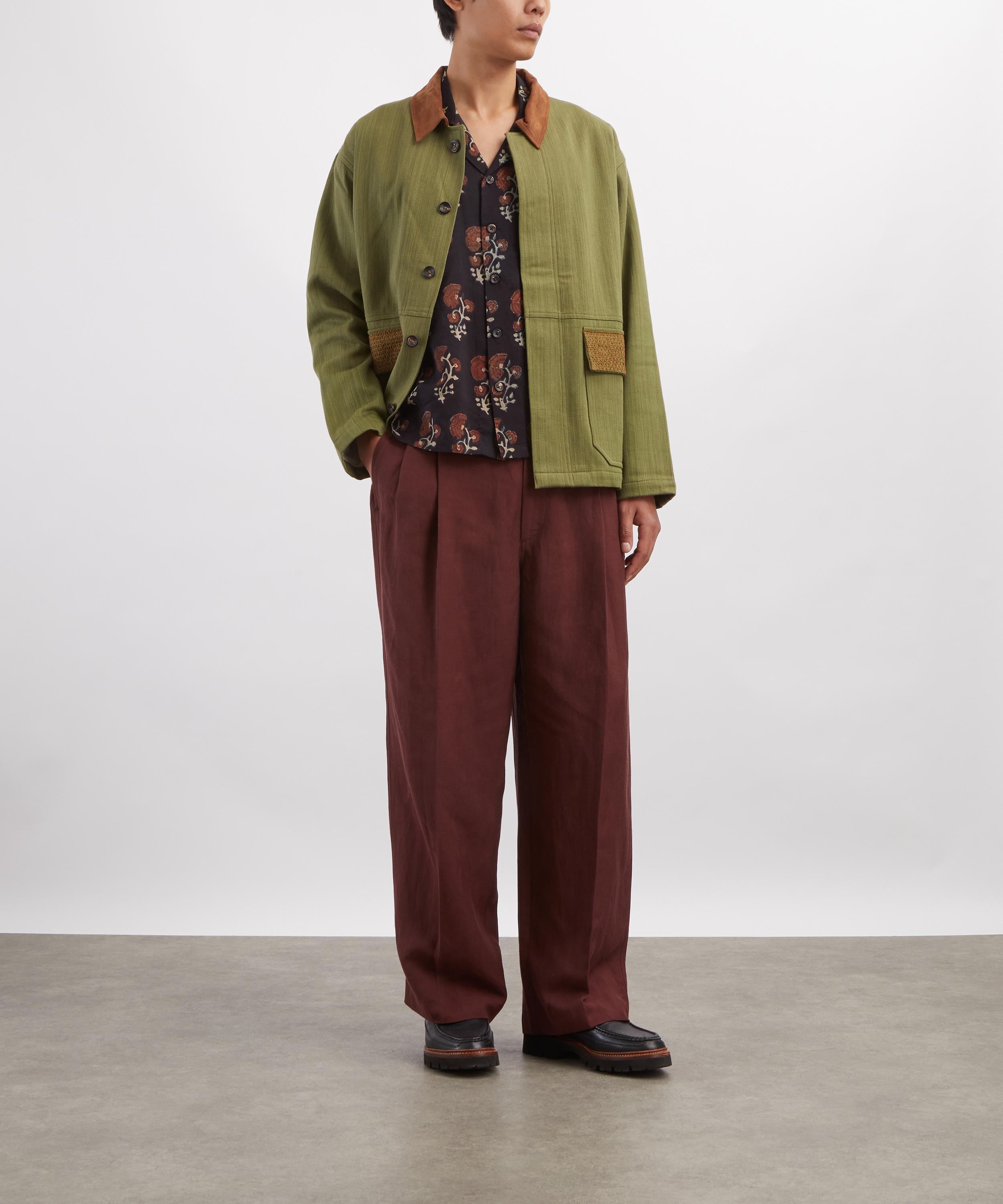 Kartik Research - Silk Block Print Shirt image number 1