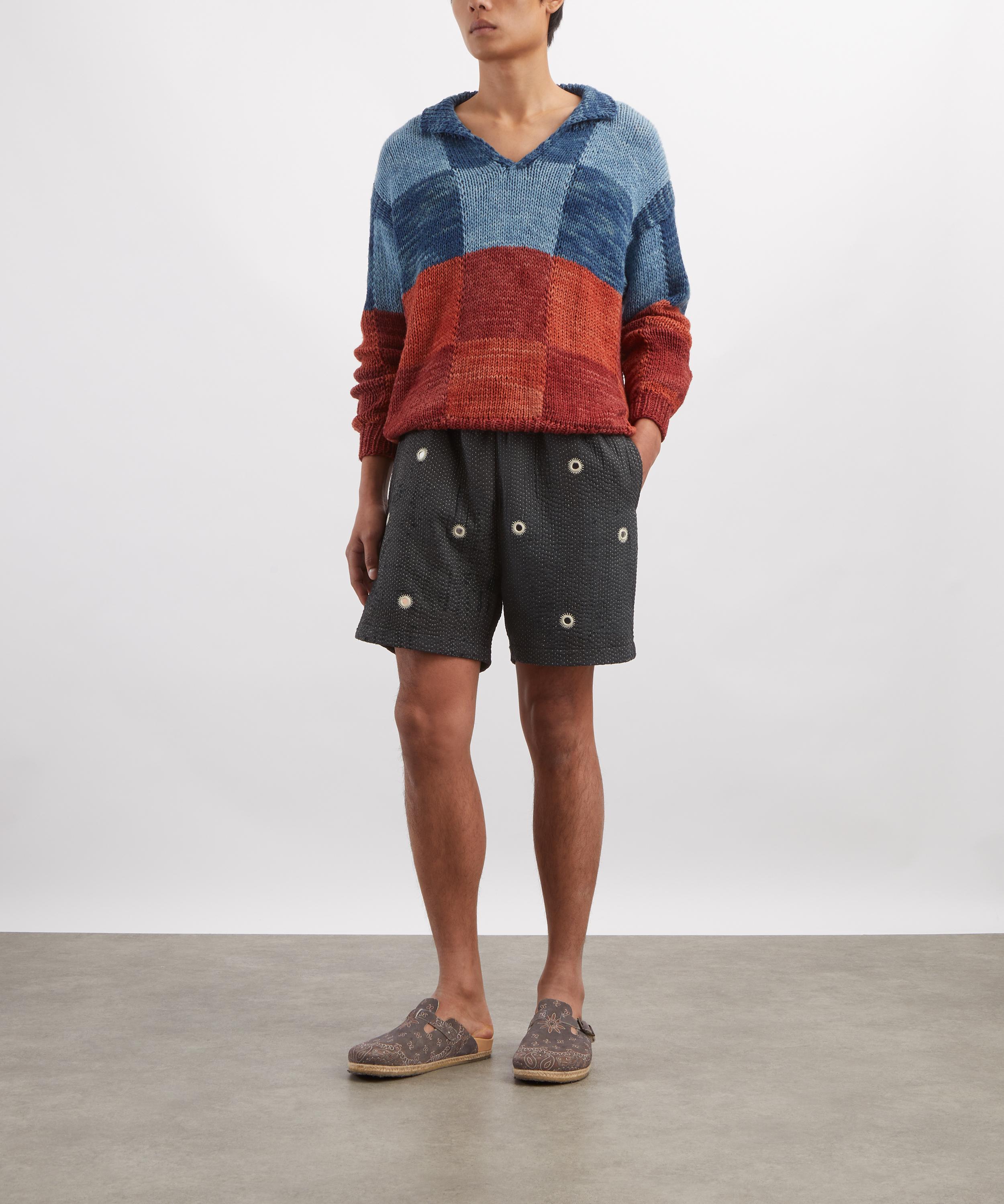 Kartik Research - Kantha Mirror Shorts image number 1