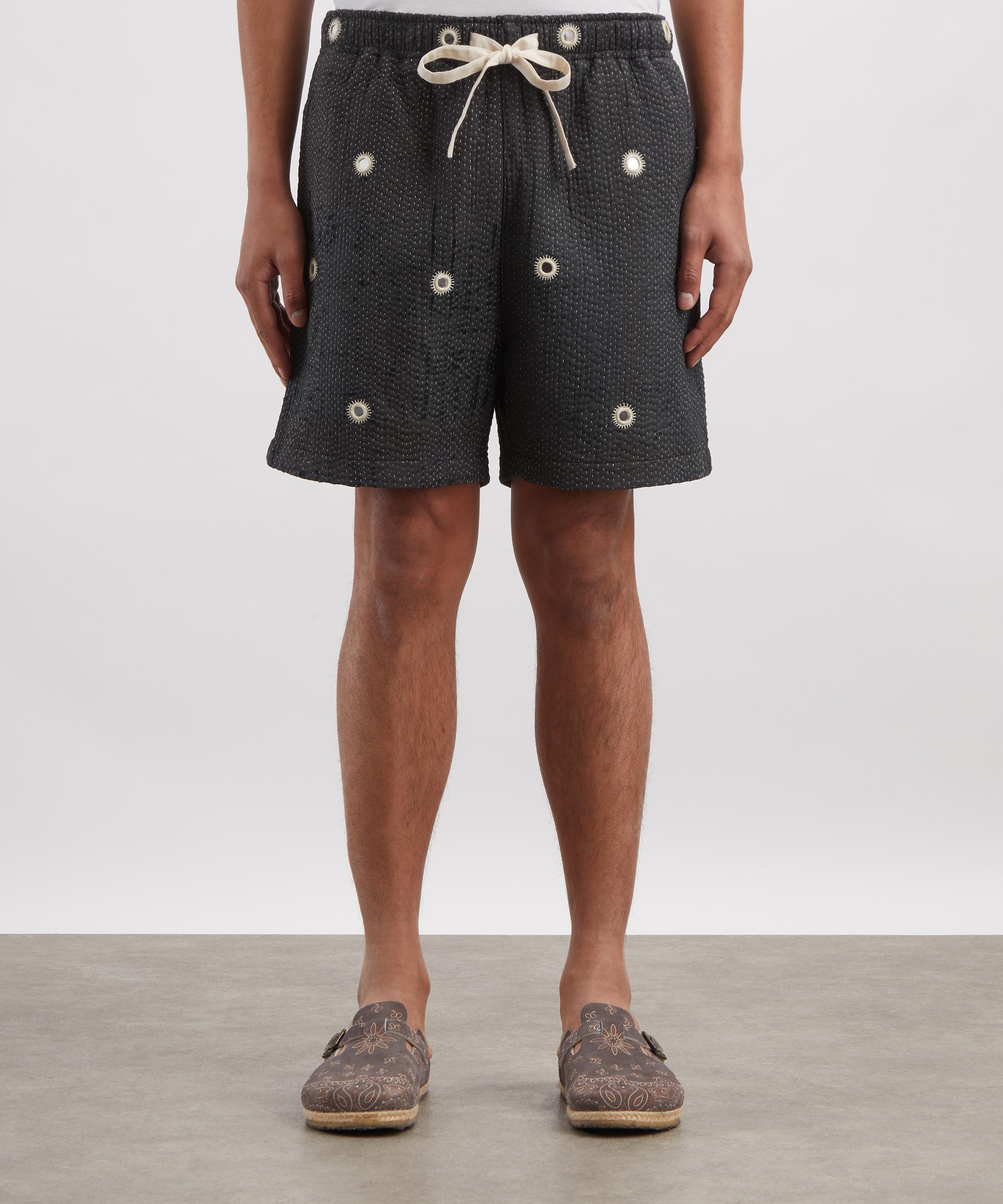 Kartik Research - Kantha Mirror Shorts image number 2