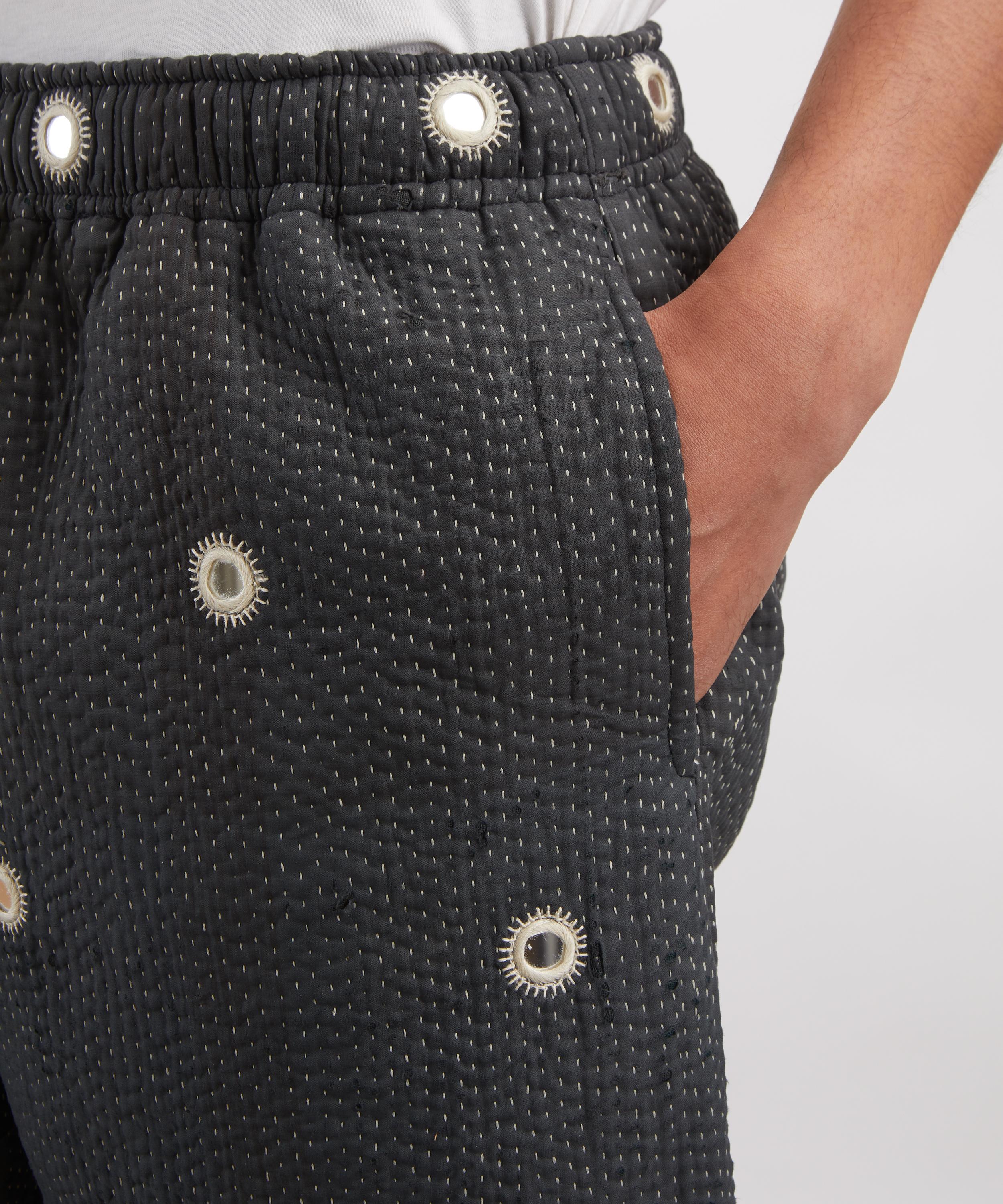 Kartik Research - Kantha Mirror Shorts image number 4