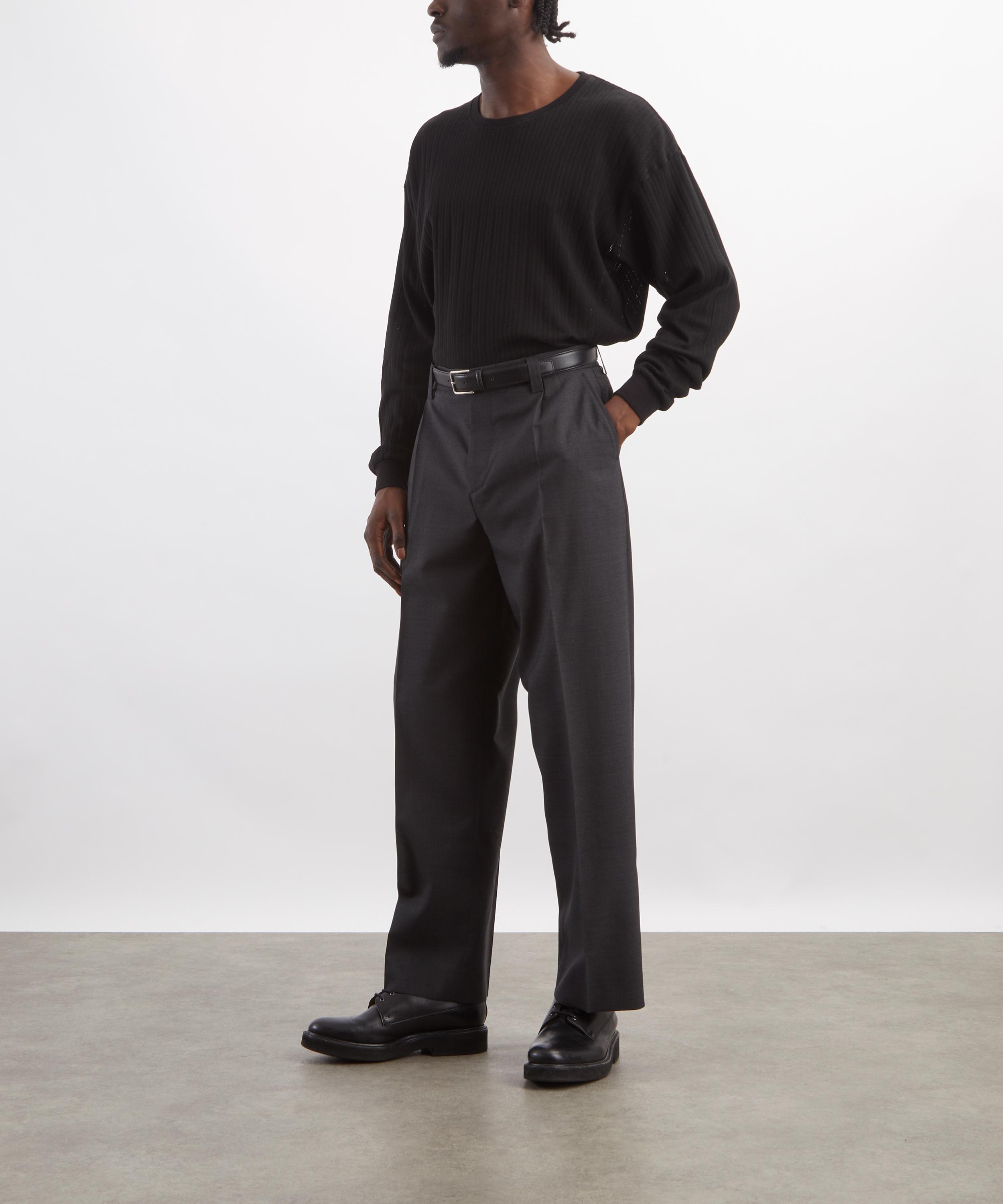 mfpen - Black Relaxed Long-Sleeve T-Shirt image number 1