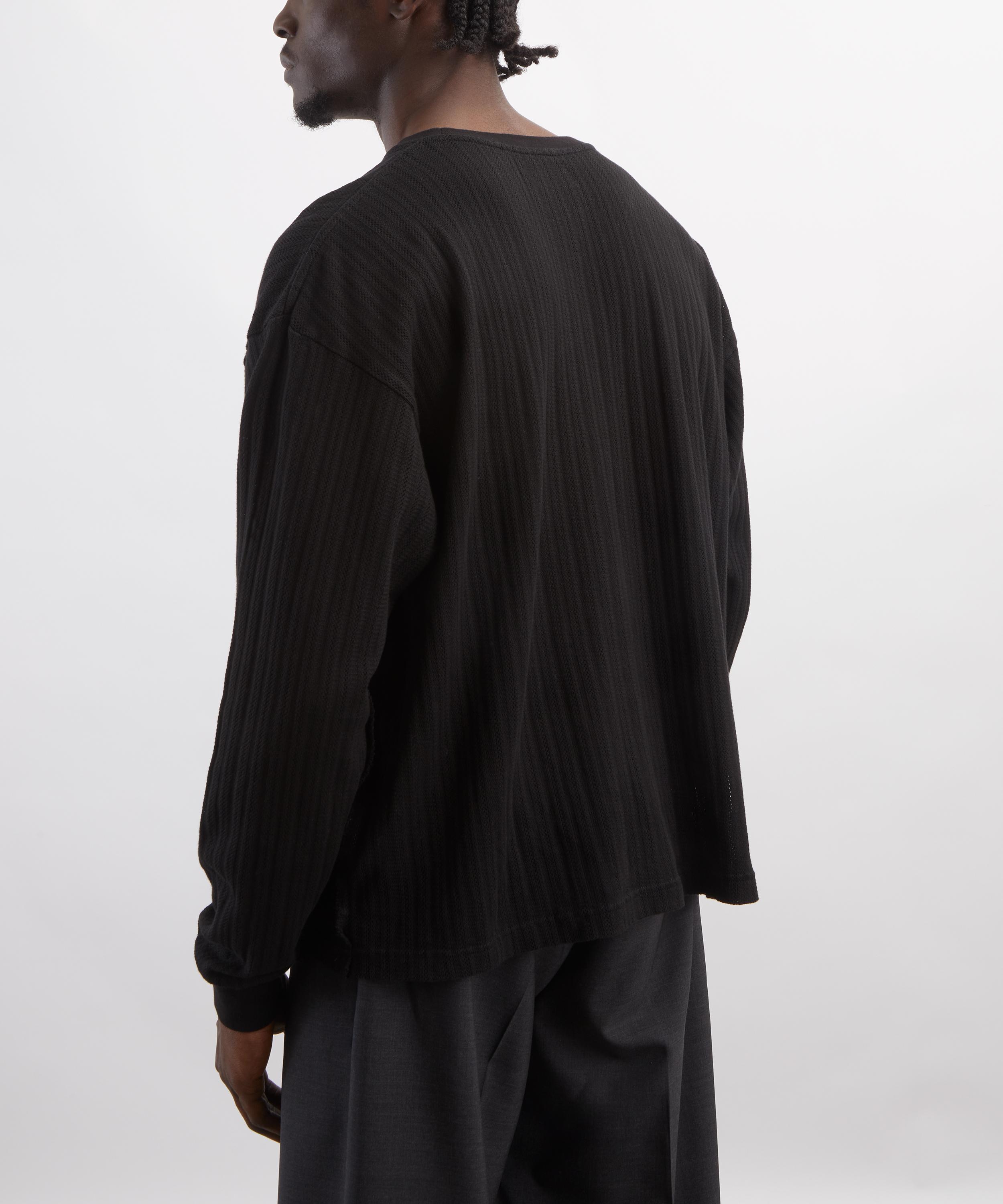 mfpen - Black Relaxed Long-Sleeve T-Shirt image number 3