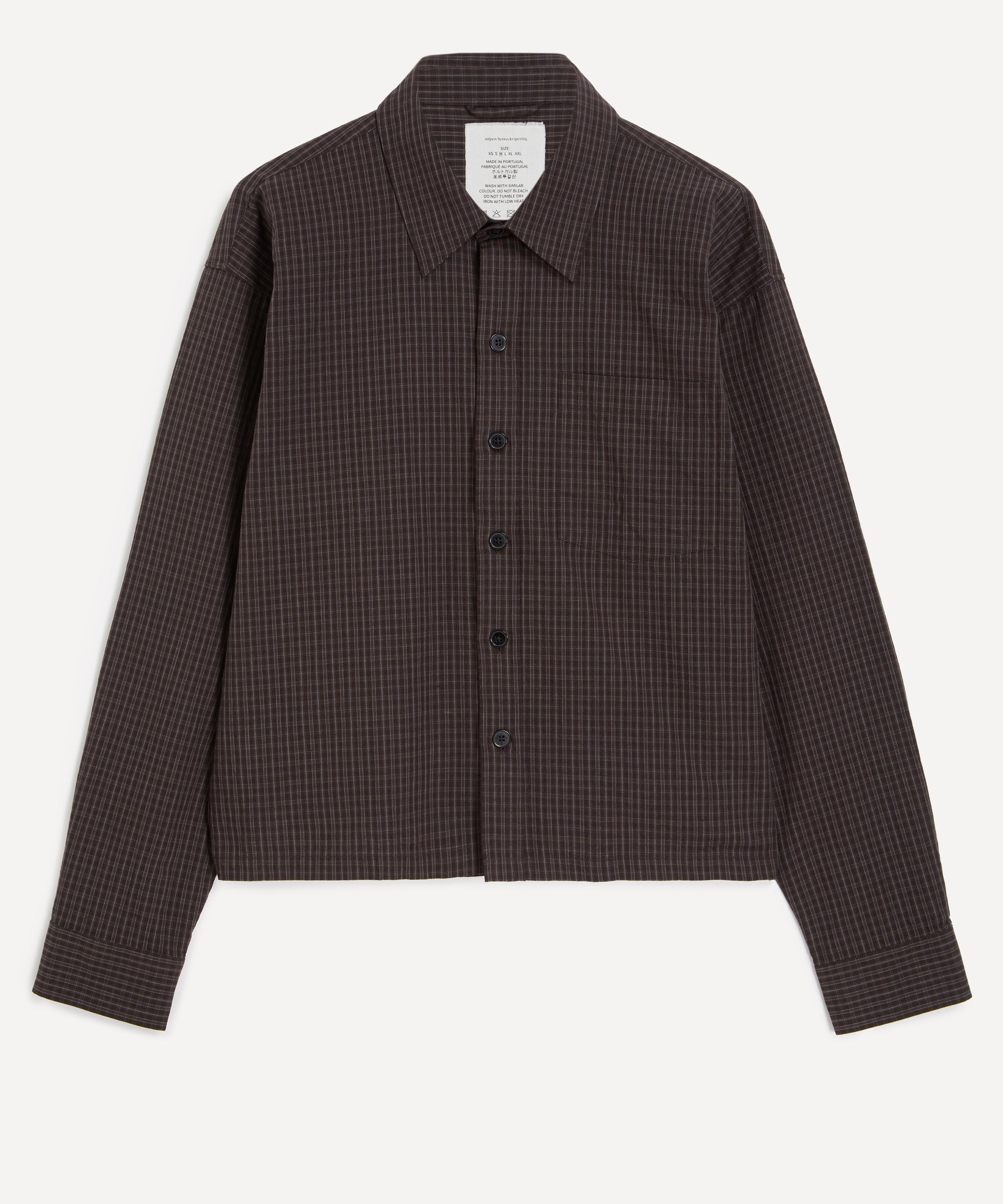 mfpen - Priority Dark Linen Check Shirt