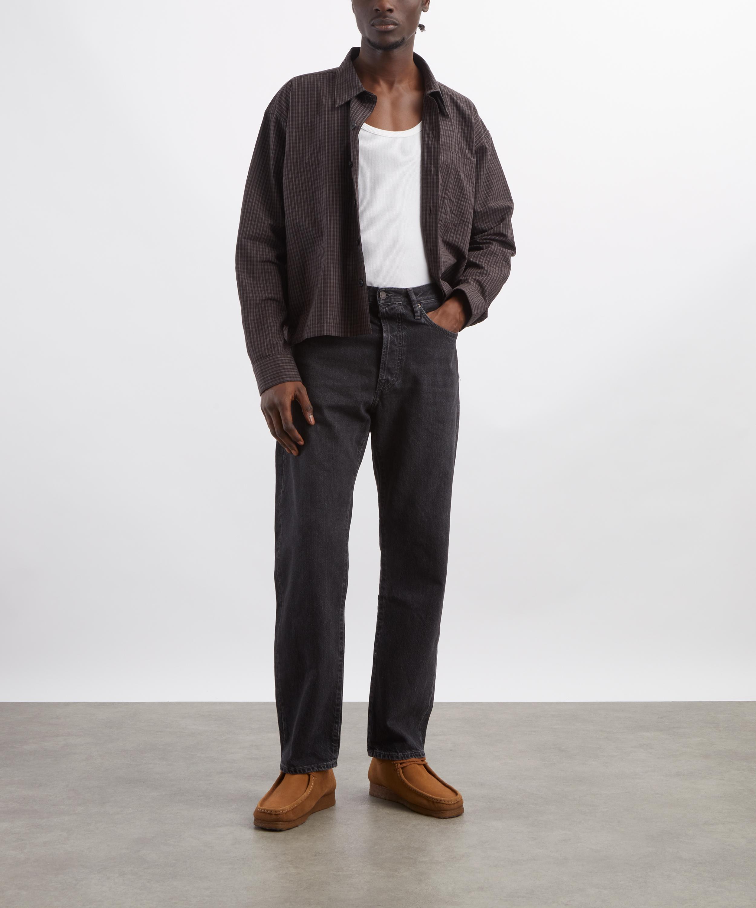 mfpen - Priority Dark Linen Check Shirt image number 1