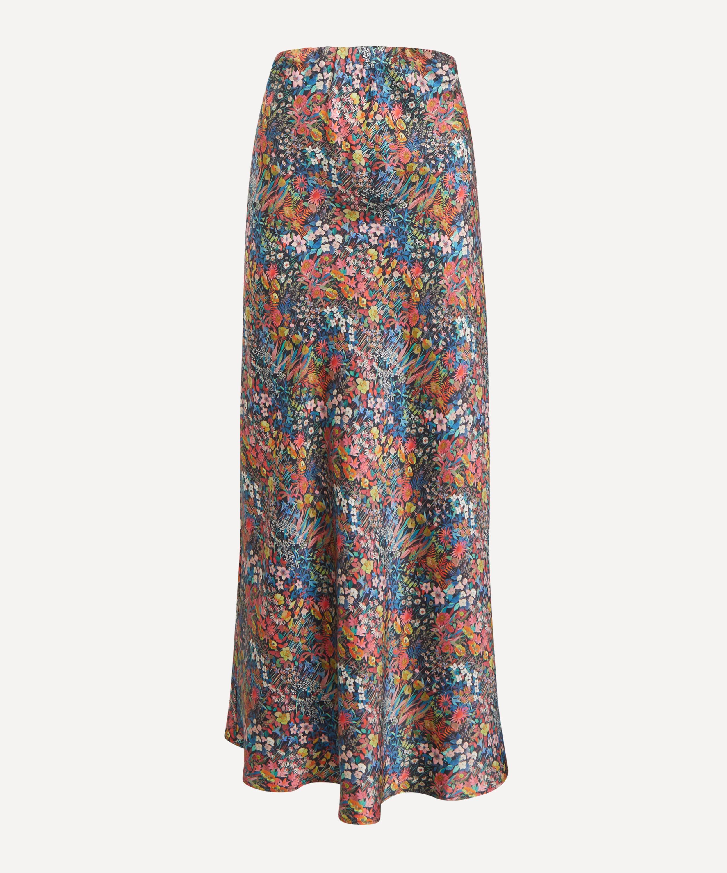 Liberty - Faria Flowers Silk Twill Slip Skirt