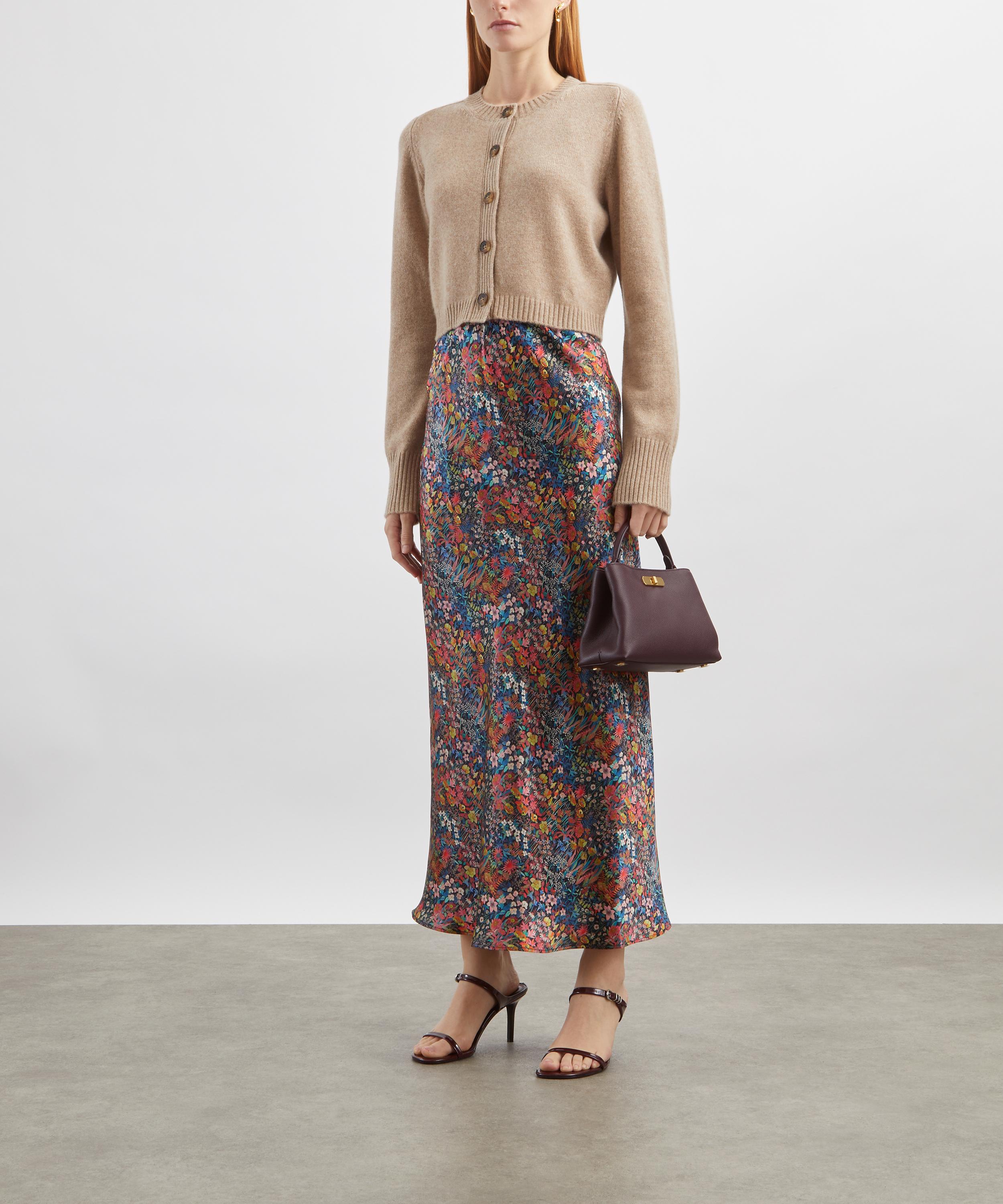 Liberty - Faria Flowers Silk Twill Slip Skirt image number 1