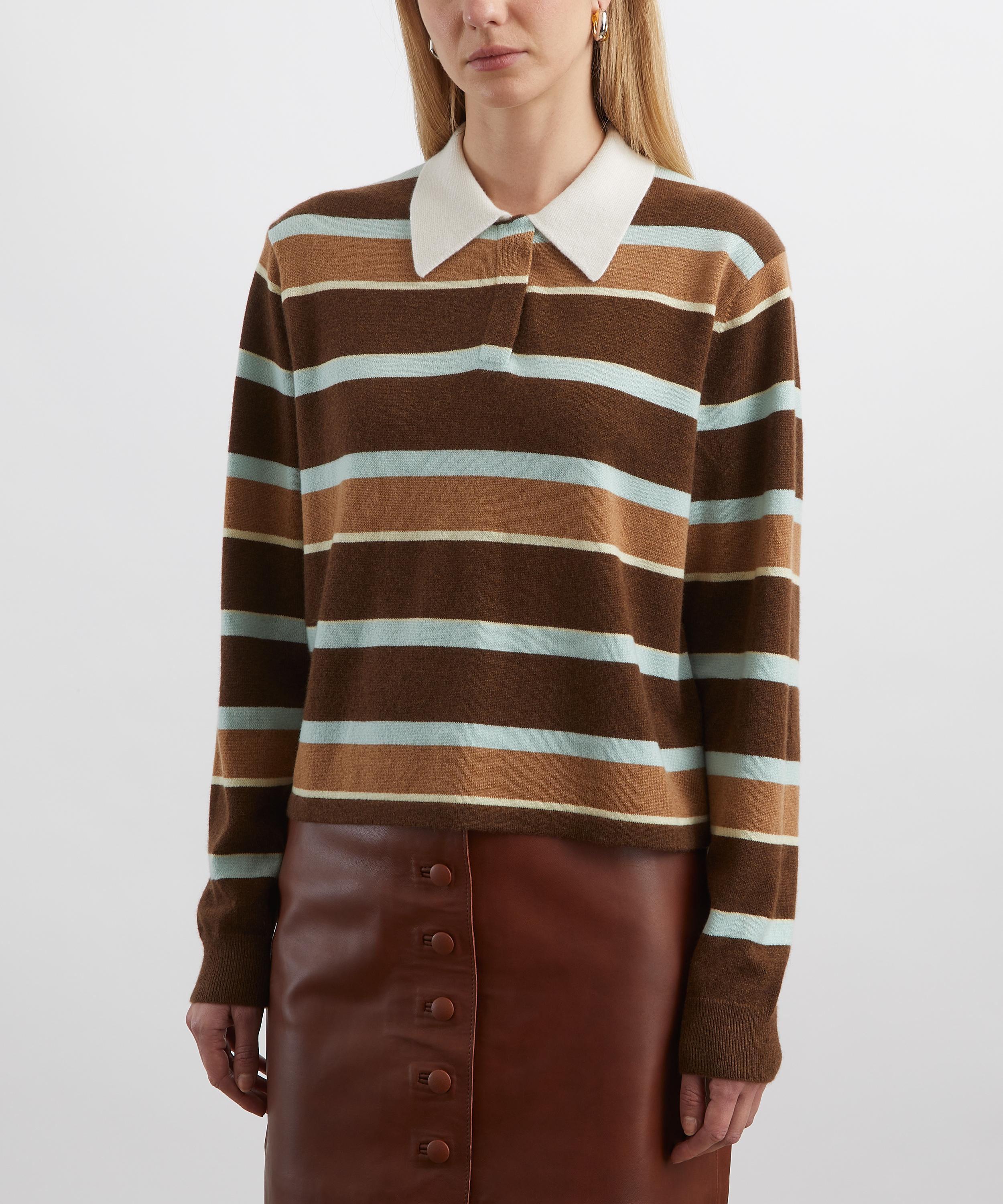 Guest In Residence - Cropped Stripe Rugby Jumper image number 2