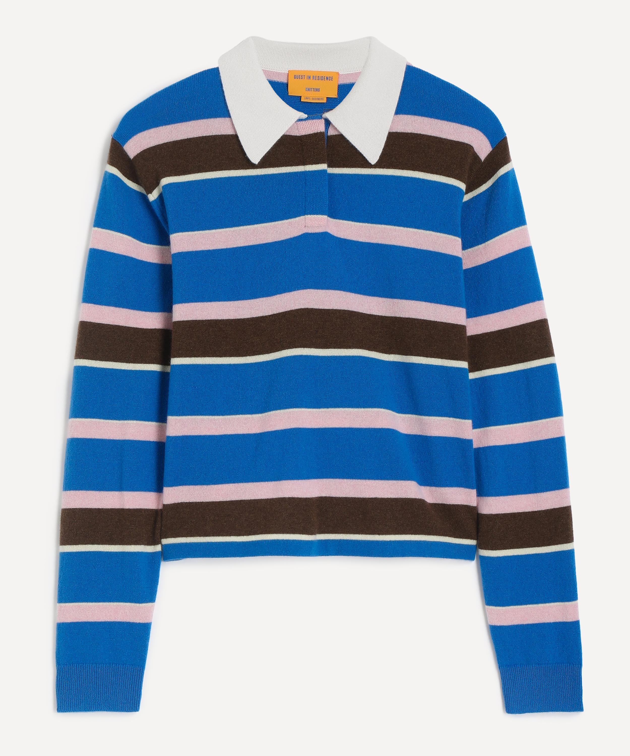 Cropped Stripe Rugby Jumper