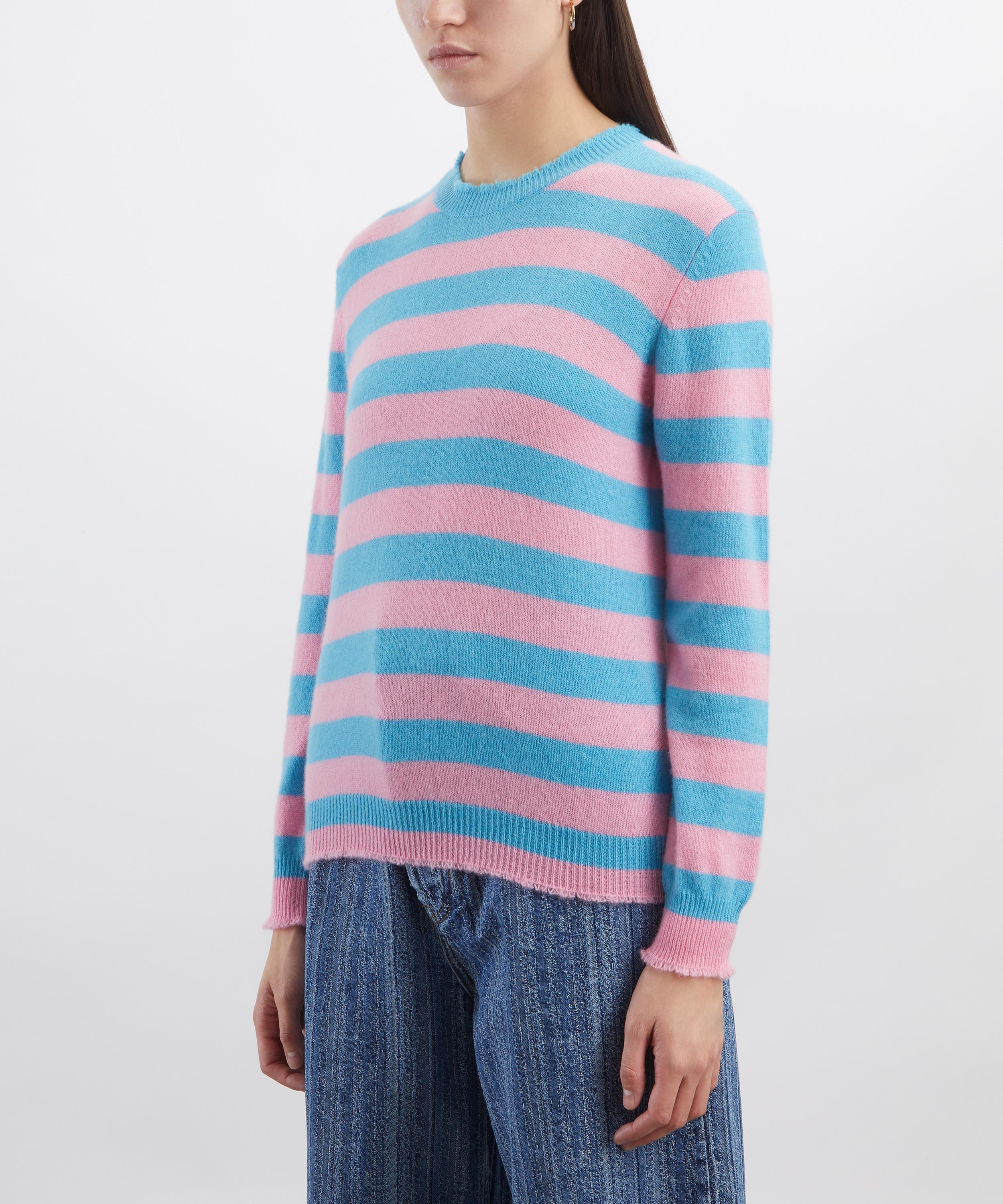 Jumper 1234 - Stripe Distressed Cashmere Jumper image number 2