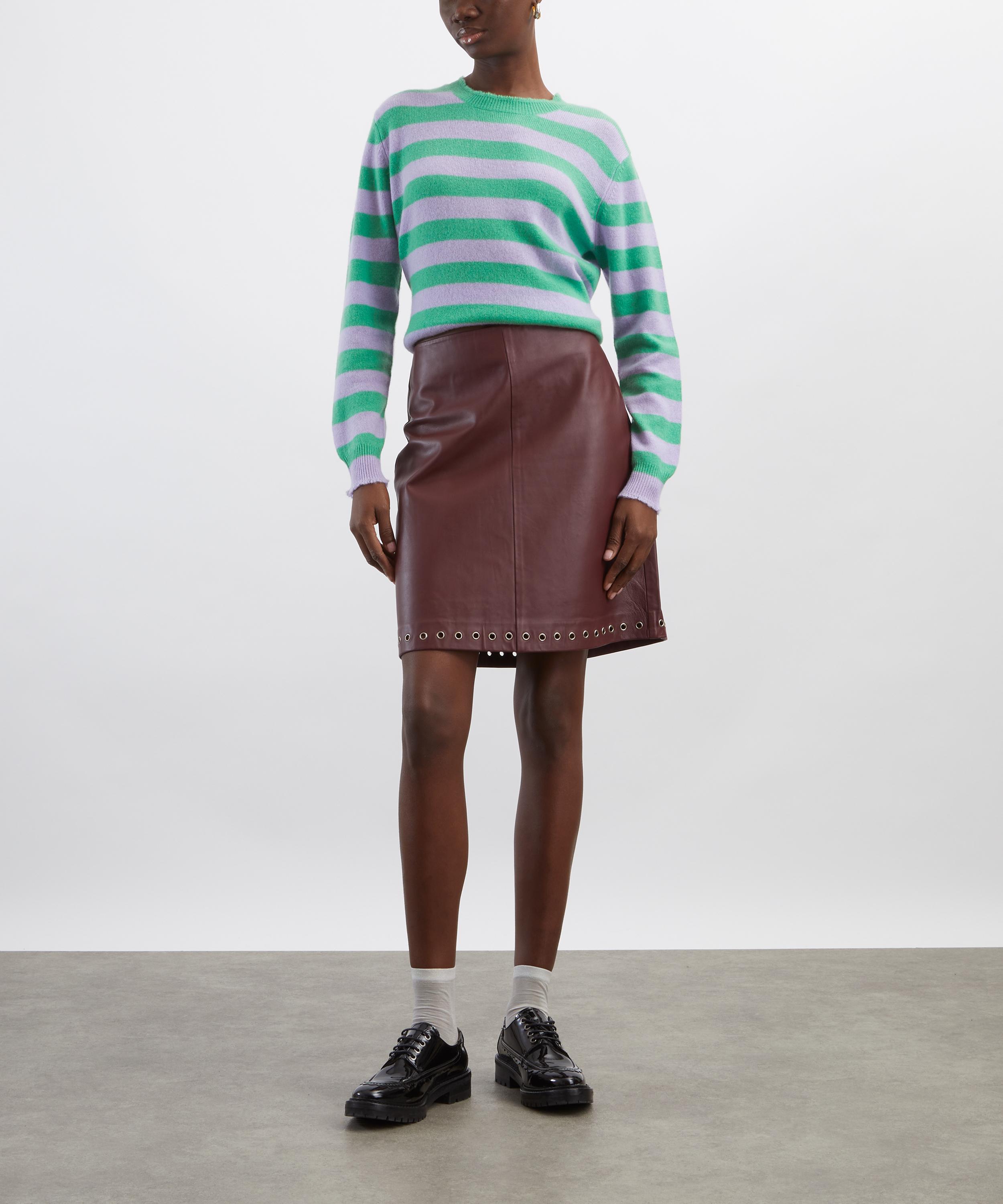 Jumper 1234 - Stripe Distressed Cashmere Jumper image number 1