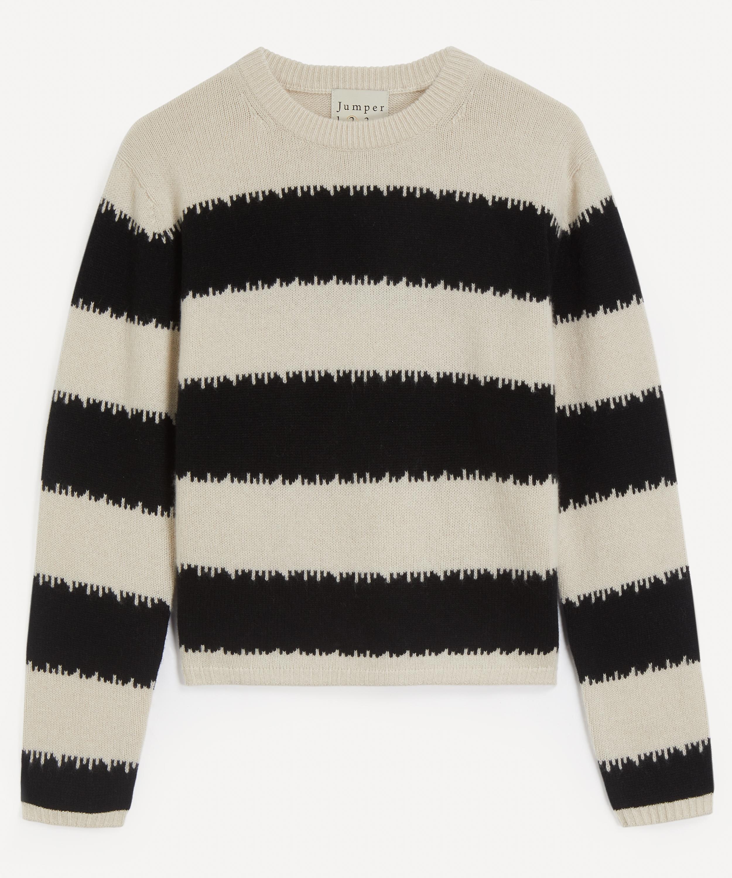 Jumper 1234 - Broken Stripe Cashmere Jumper