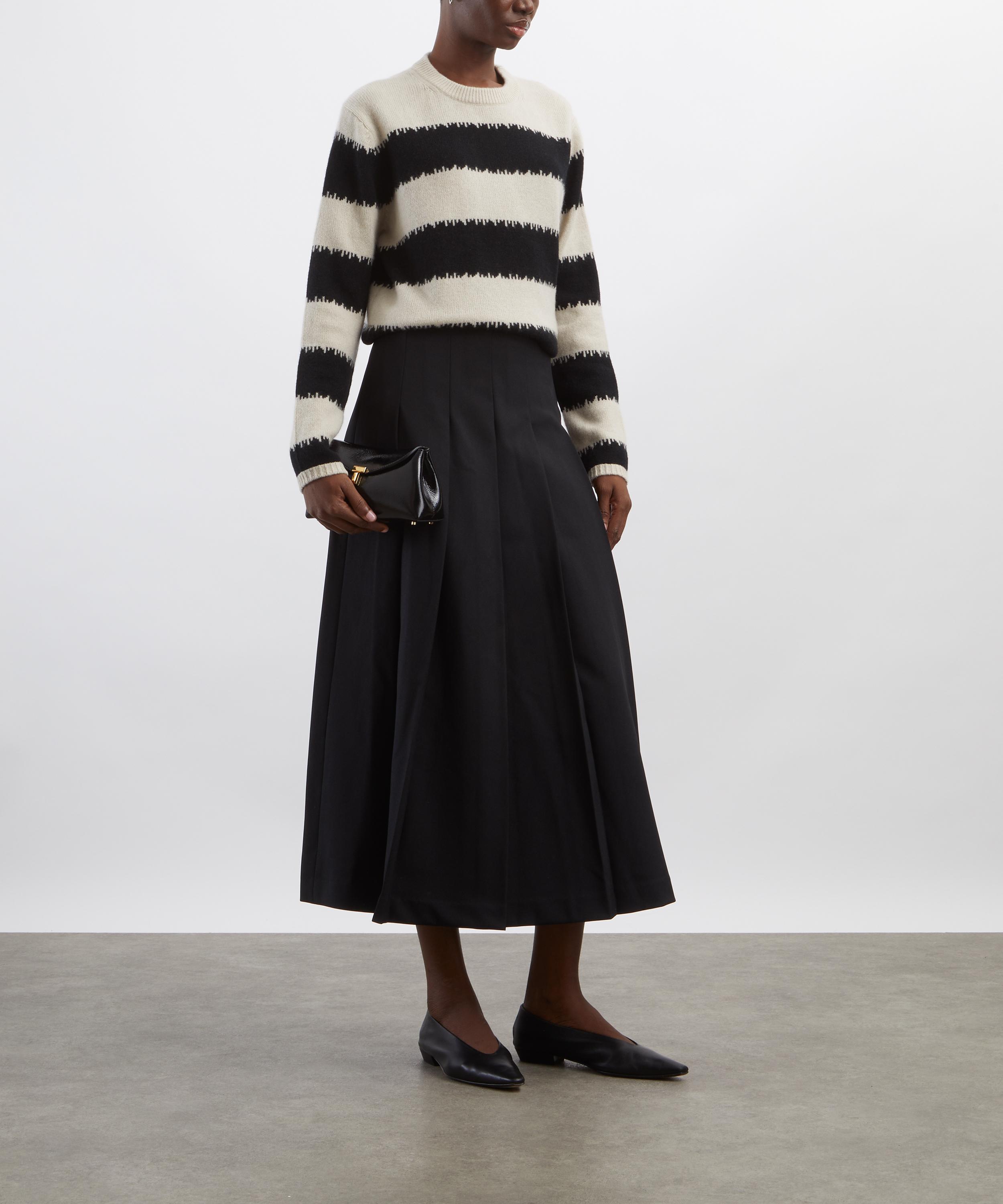 Jumper 1234 - Broken Stripe Cashmere Jumper image number 1