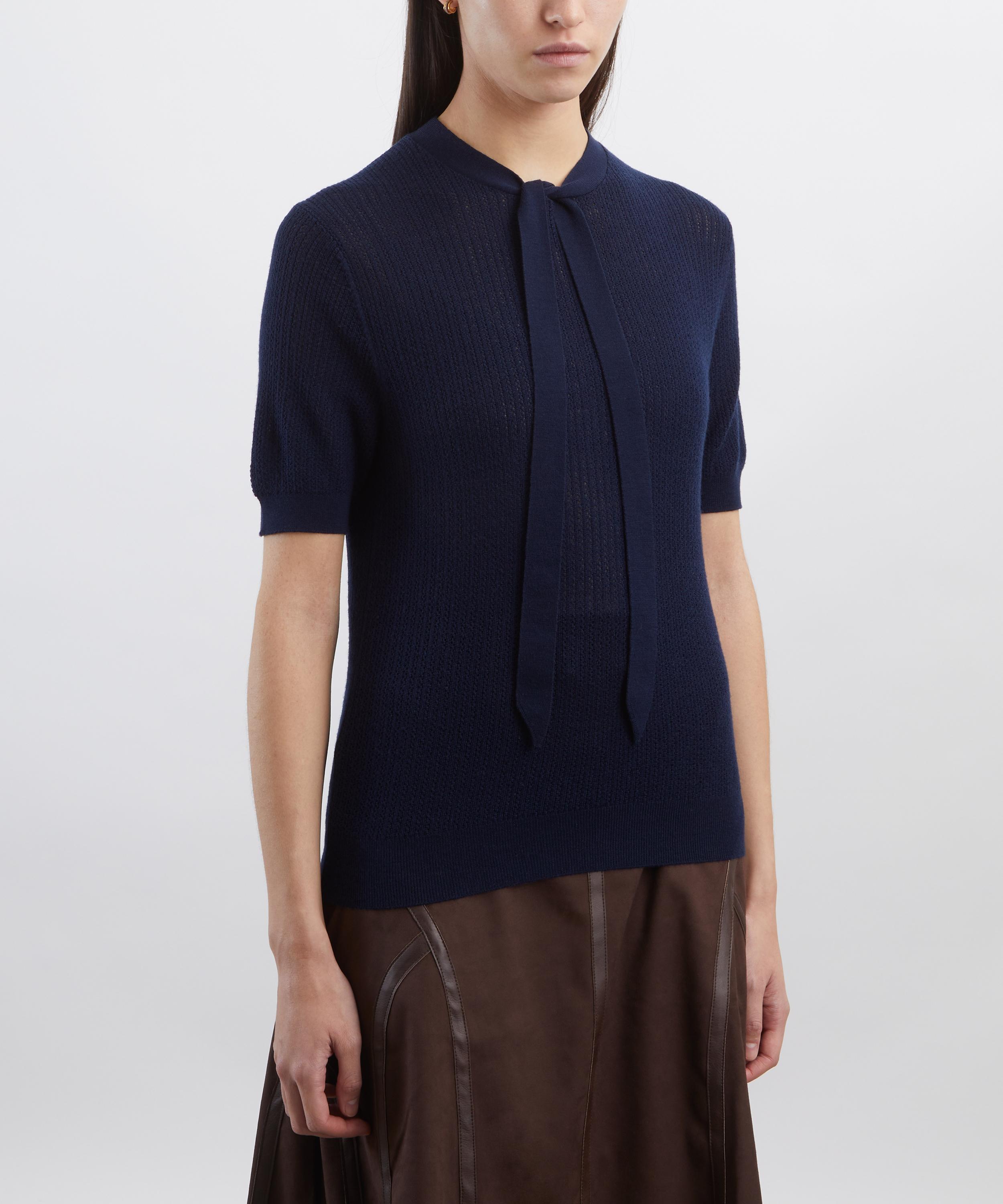 Jumper 1234 - Ribbed Pointelle Tee Jumper image number 2