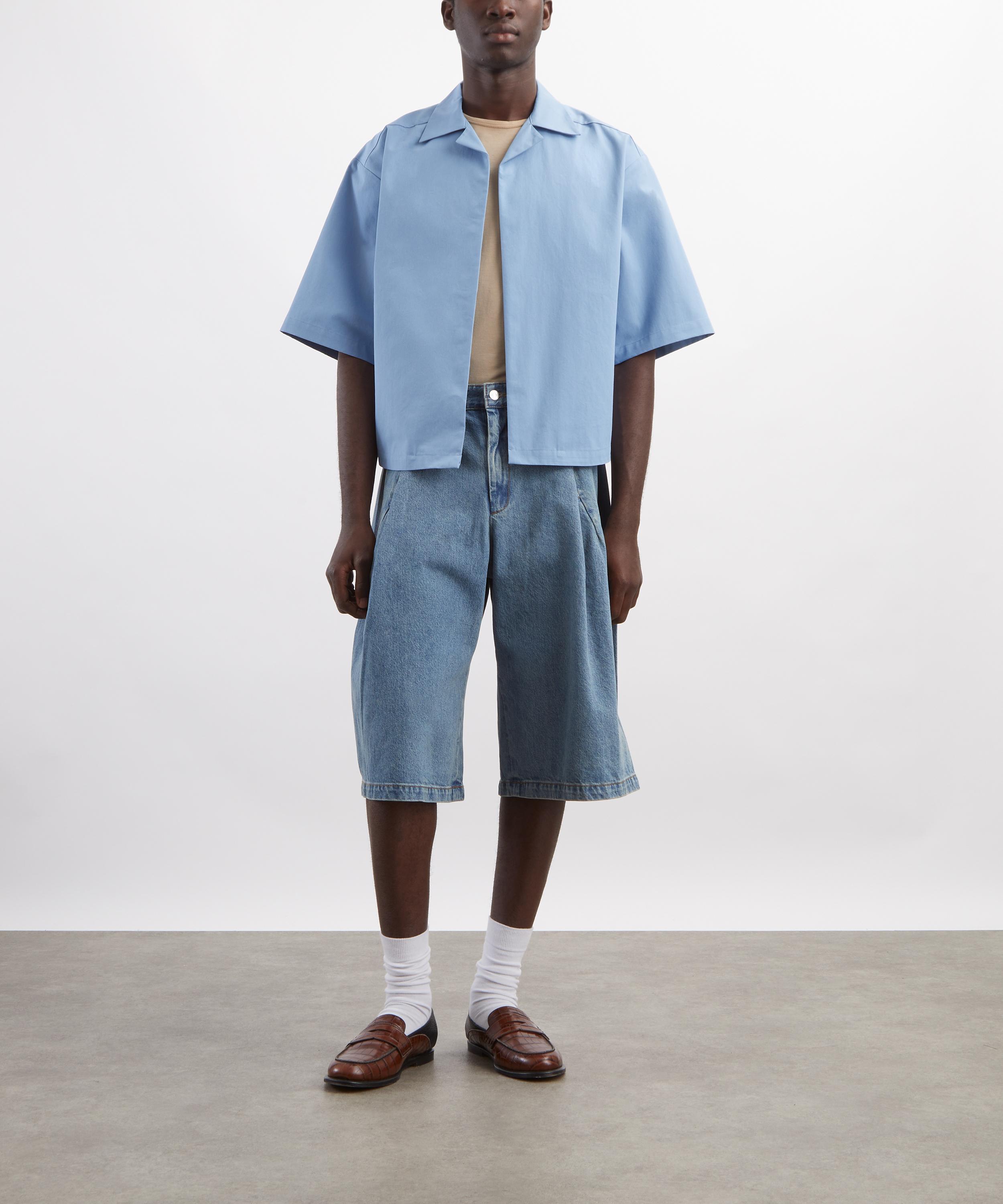 Seventh - M5 Azure Blue Cuban Shirt image number 1