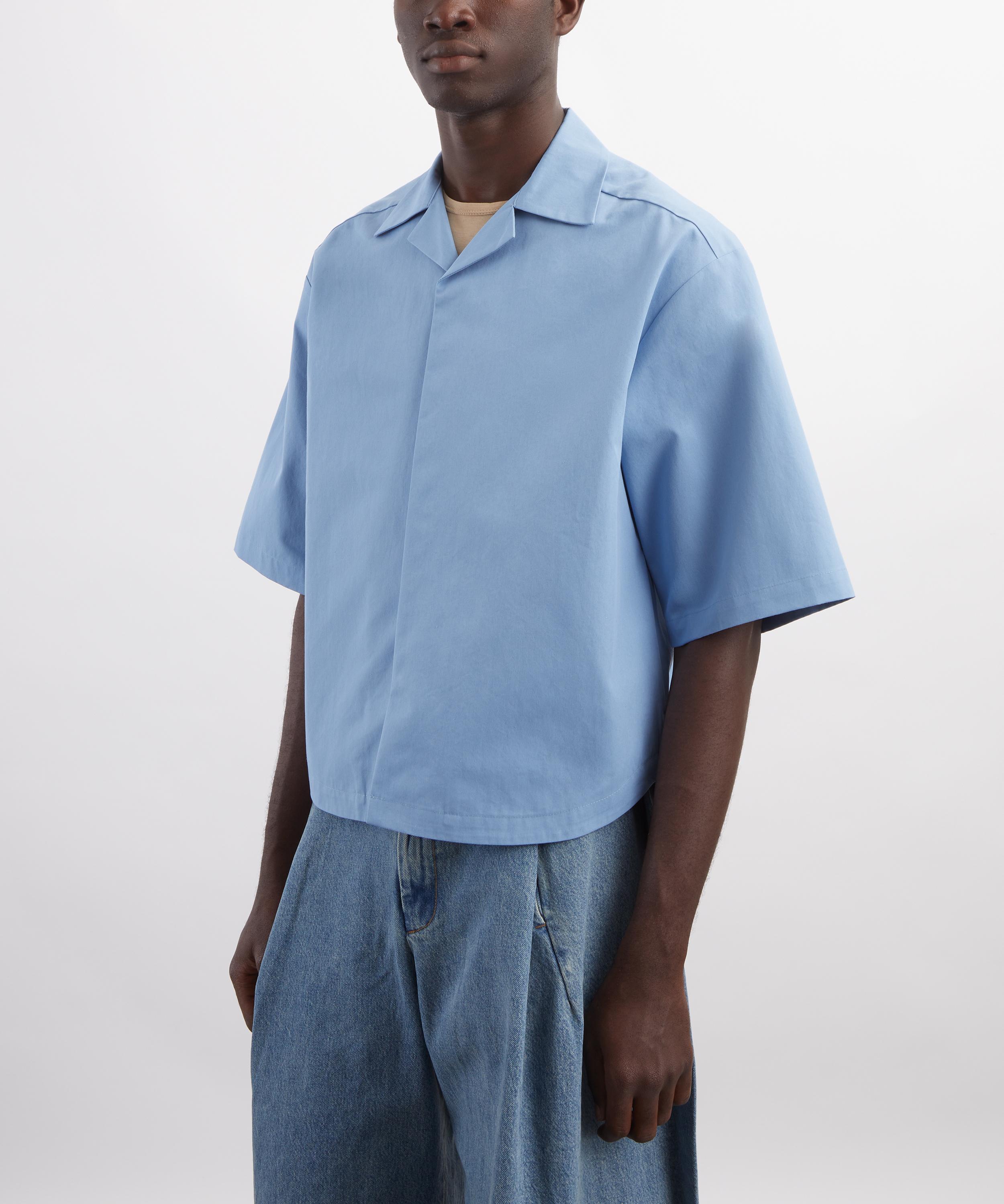 Seventh - M5 Azure Blue Cuban Shirt image number 2