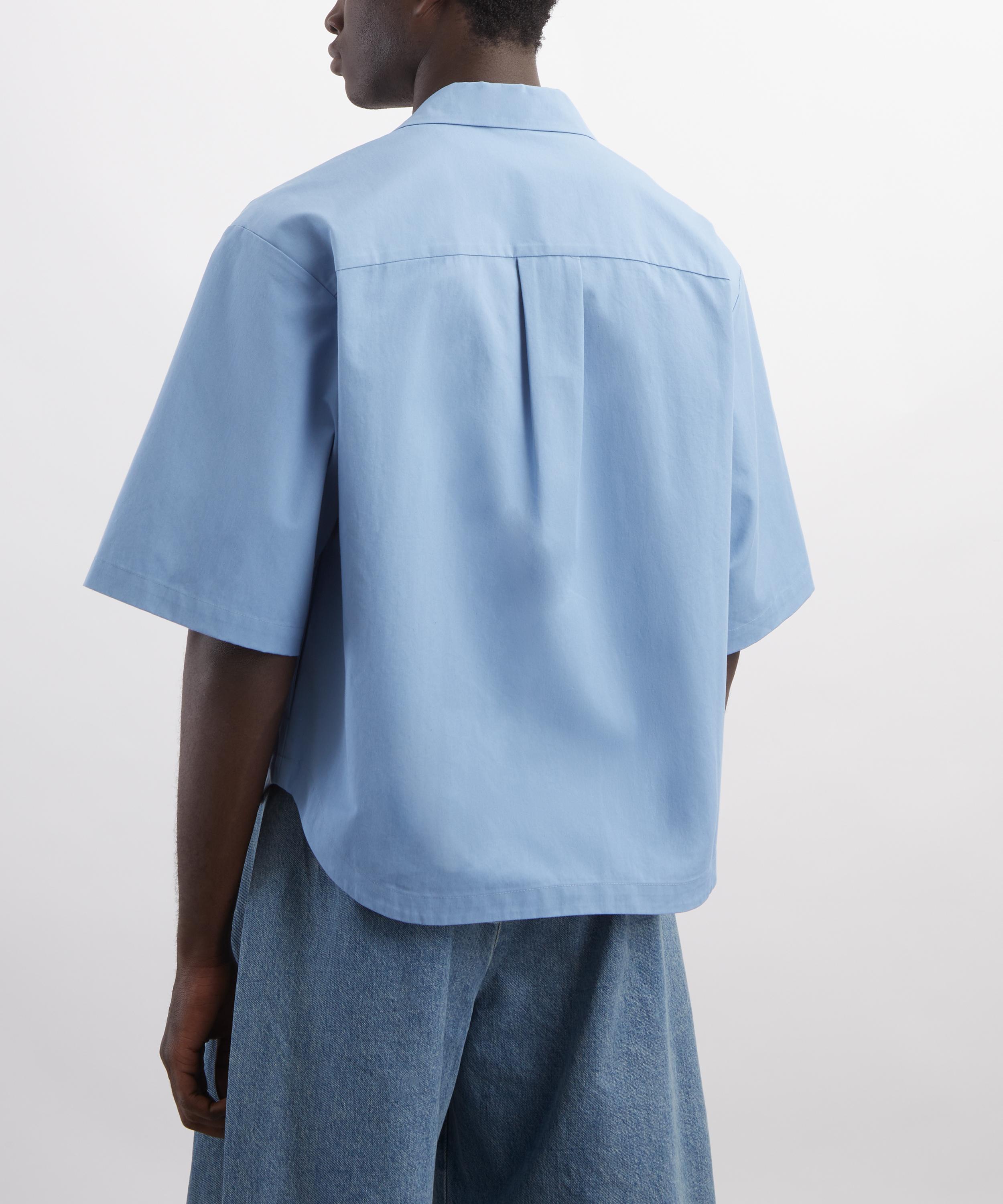 Seventh - M5 Azure Blue Cuban Shirt image number 3