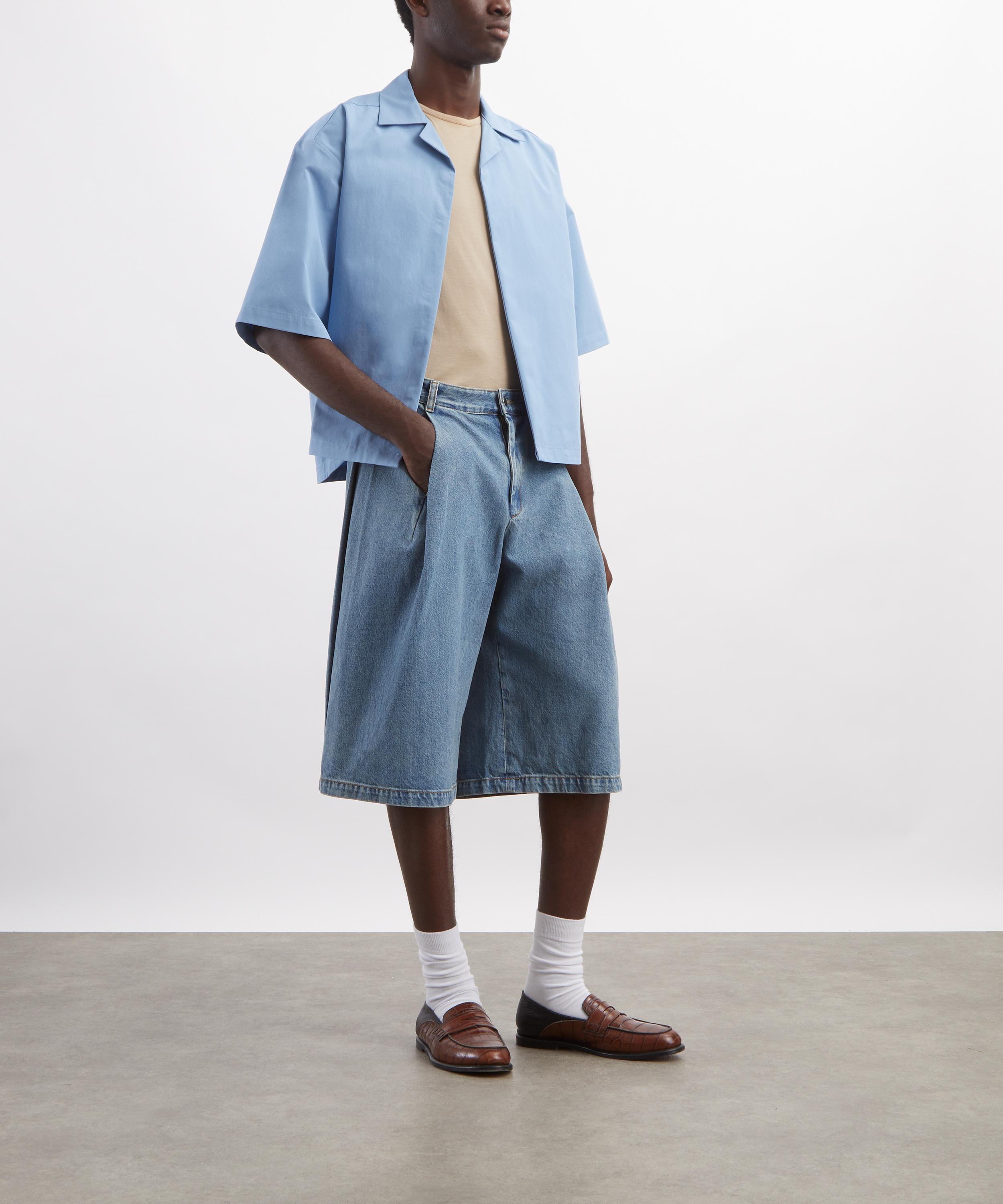 Seventh - Denim 410 Bermuda Jean Shorts in Vintage Tide Blue Wash image number 1