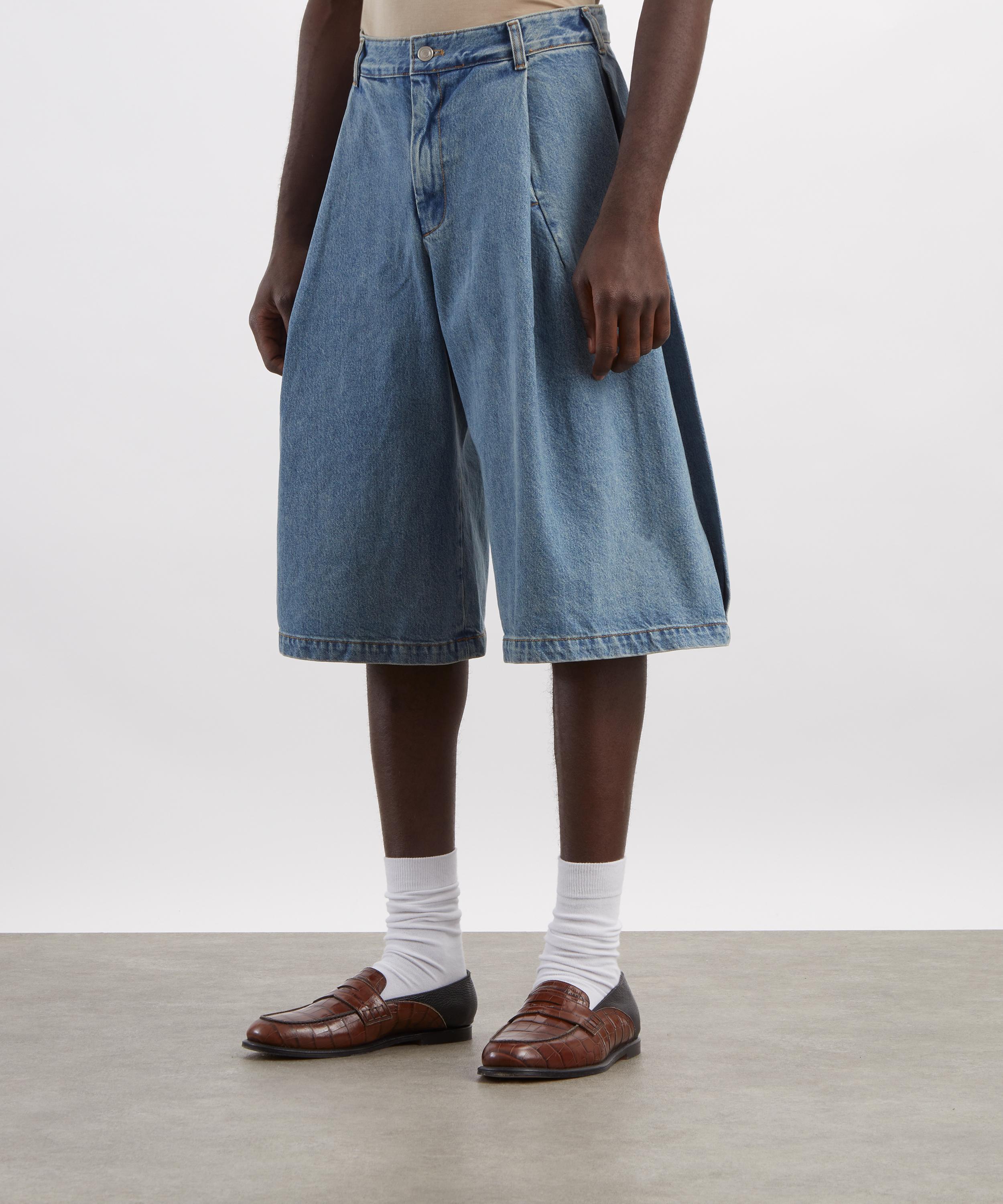 Seventh - Denim 410 Bermuda Jean Shorts in Vintage Tide Blue Wash image number 2